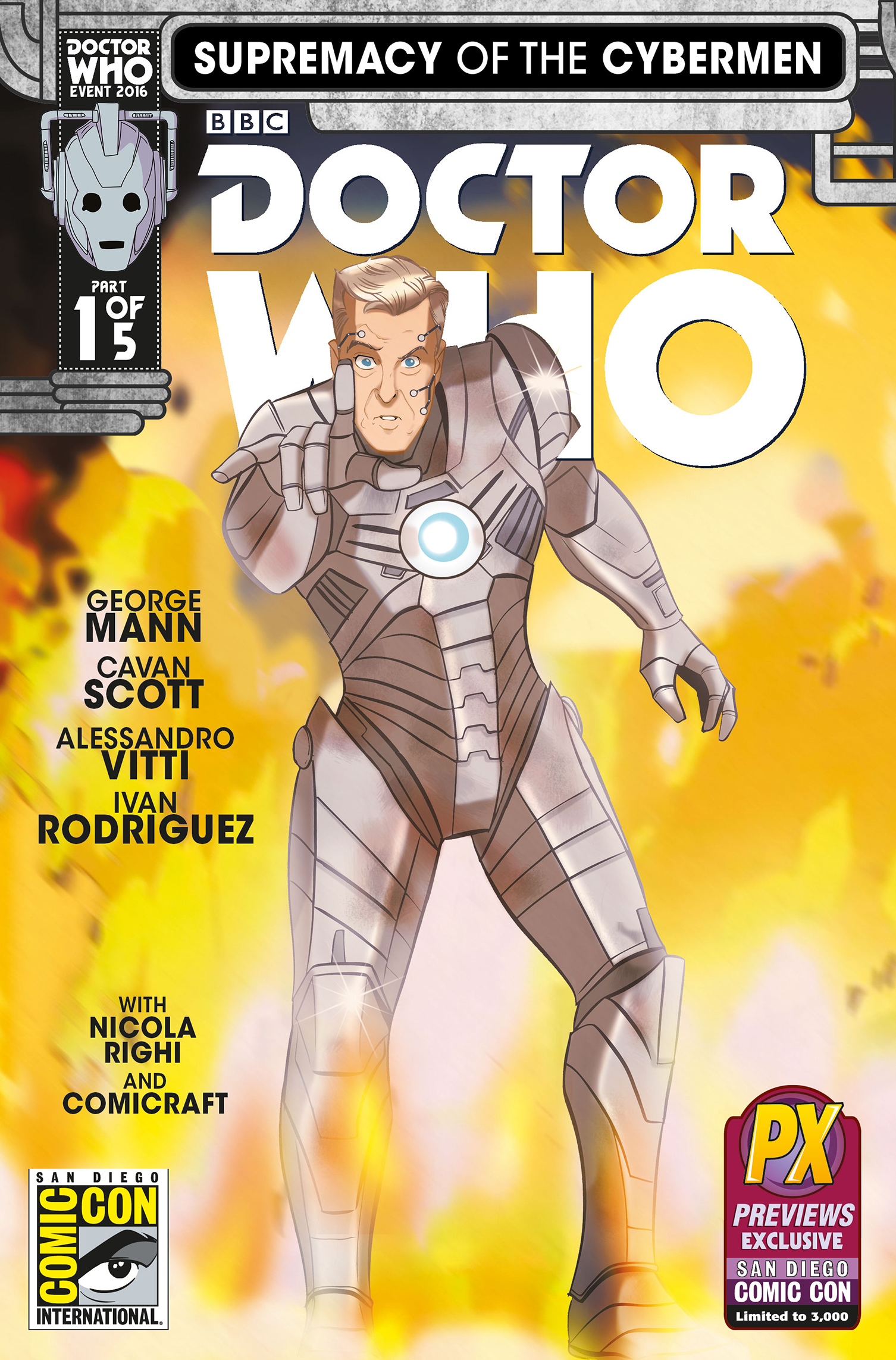 SDCC 2016 DOCTOR WHO SUPREMACY OF THE CYBERMEN #1 (OF 5) (NE
