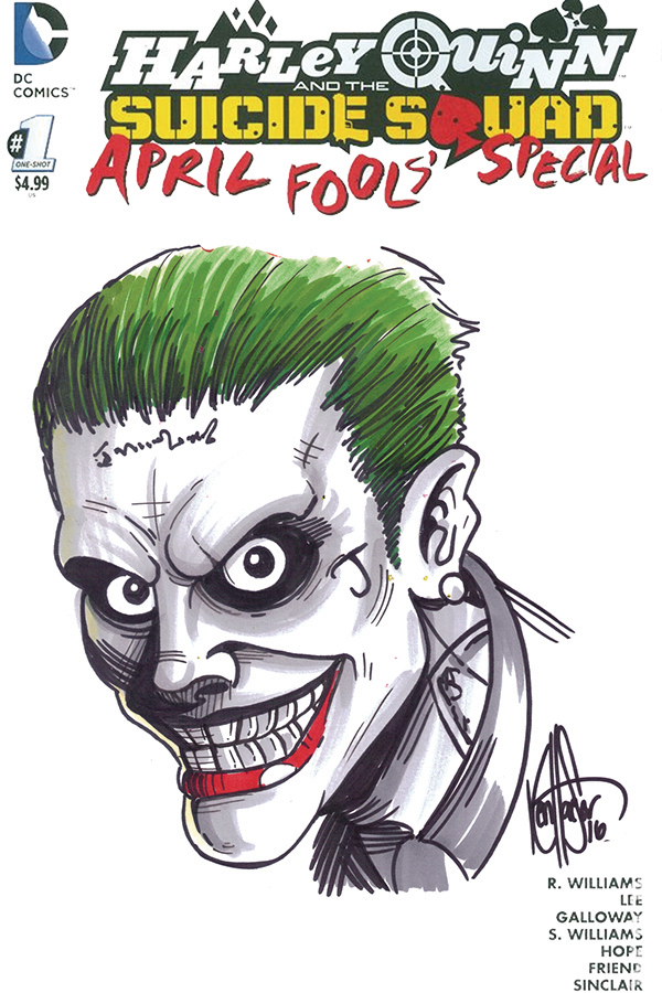 JUN161462 - DF HARLEY QUINN & SUICIDE SQUAD #1 HAESER JOKER SKETCH -  Previews World