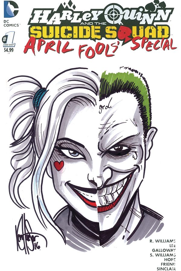 Jun Df Harley Quinn Suicide Squad 1 Harley Joker Sketch Previews World