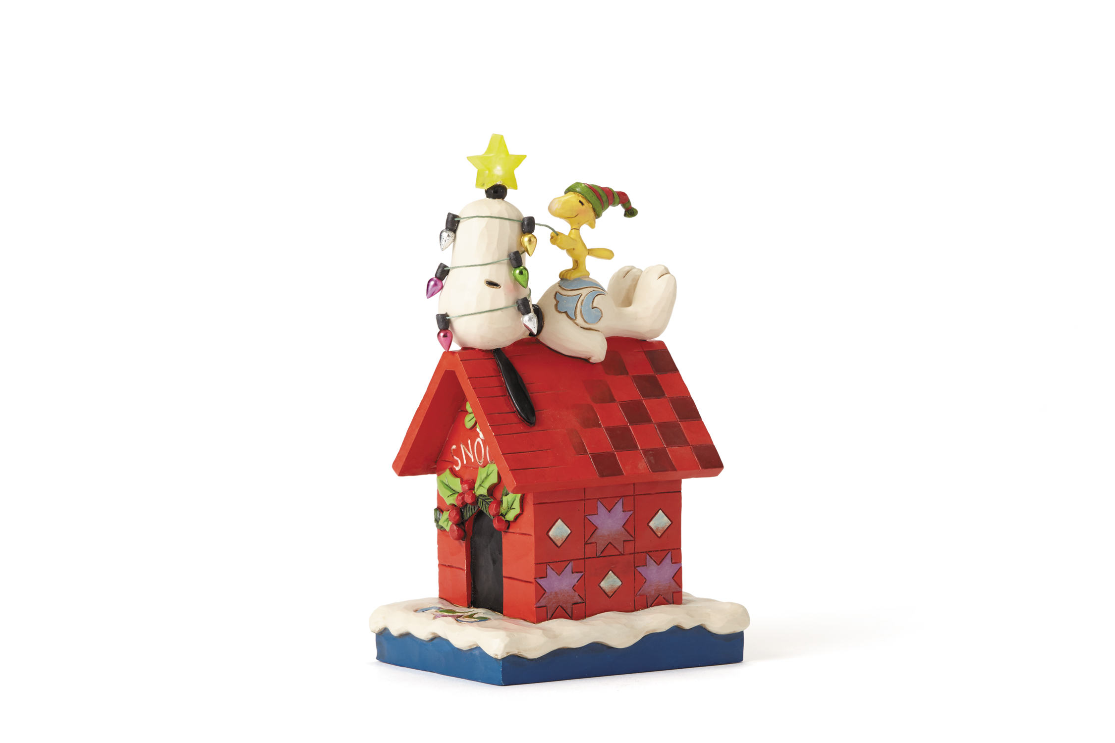 APR168499 - PEANUTS JIM SHORE SNOOPY DOGHOUSE LIGHTED STAR FIG