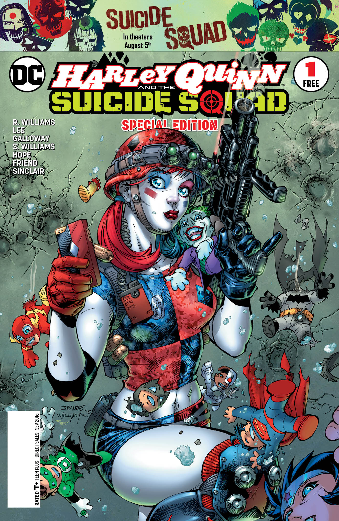 9.4 HARLEY QUINN AND SUICIDE SQUAD SPECIAL EDITION #1 DC SEPTEMBER 2016 NM