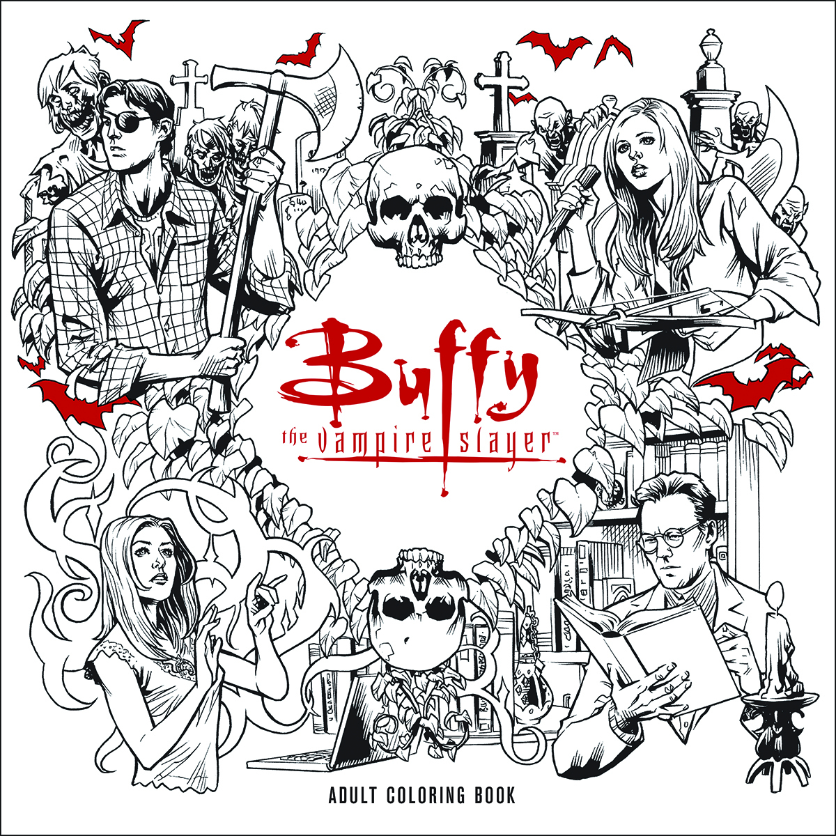 BTVS ADULT COLORING BOOK TP
