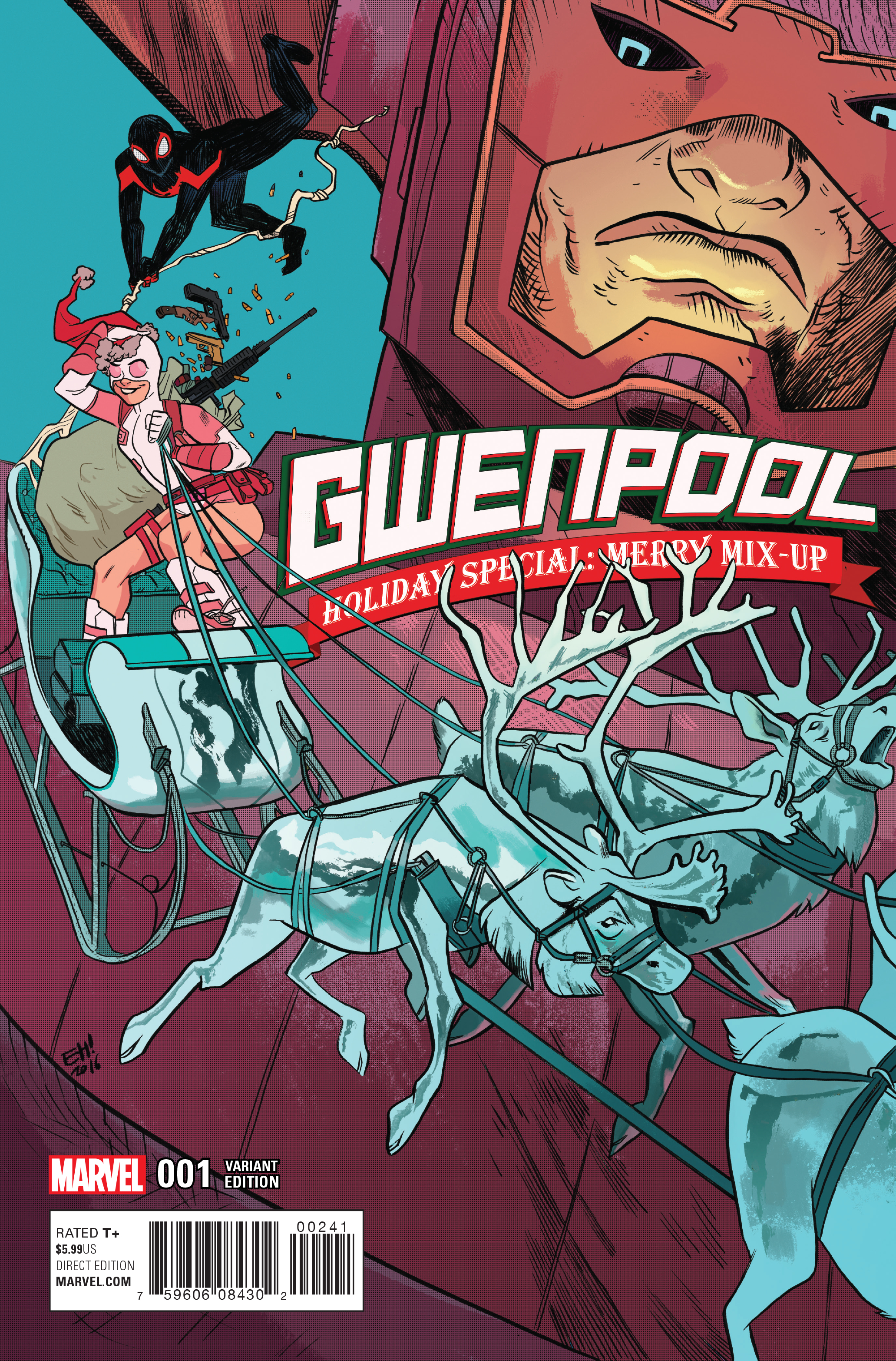 GWENPOOL HOLIDAY SPECIAL MERRY MIX UP HENDERSON VAR
