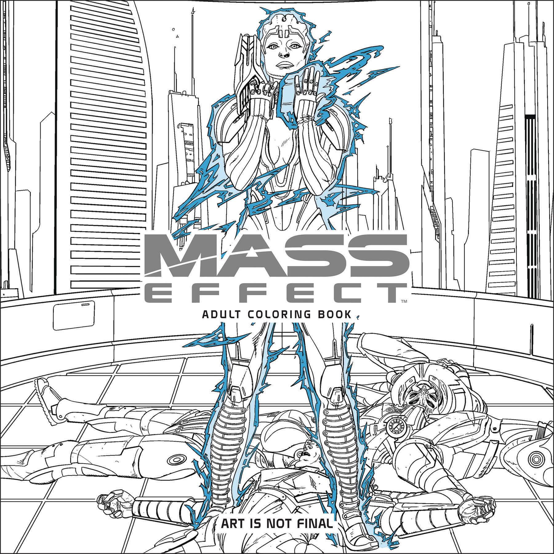 MASS EFFECT ADULT COLORING BOOK TP