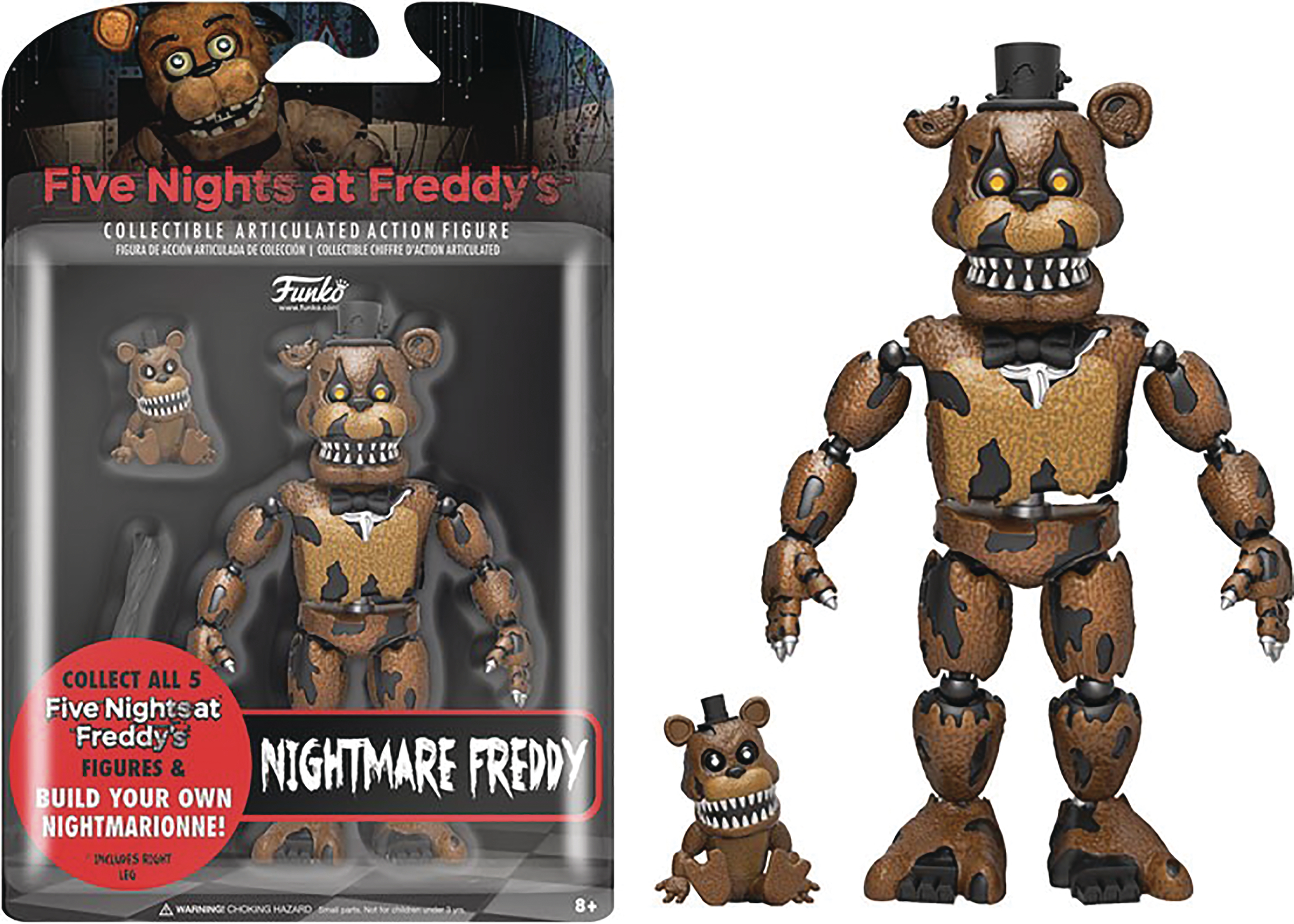 SEP168627 - FIVE NIGHTS AT FREDDYS NIGHTMARE FREDDY 5IN ACTION FIGURE (C -  Previews World