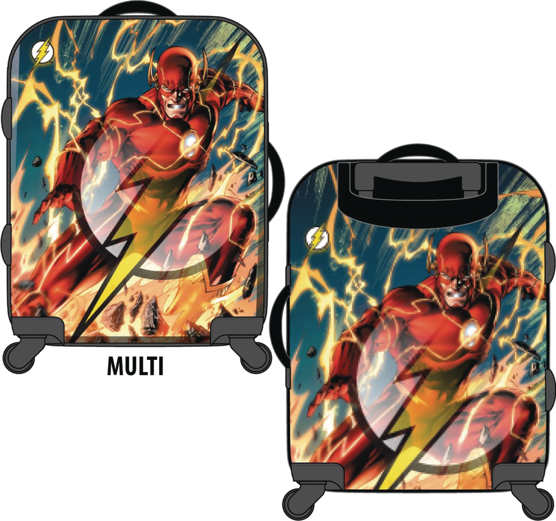 FEB173177 DC COMICS FLASH HARDCASE ROLLING SUITCASE OCT168940 Previews World
