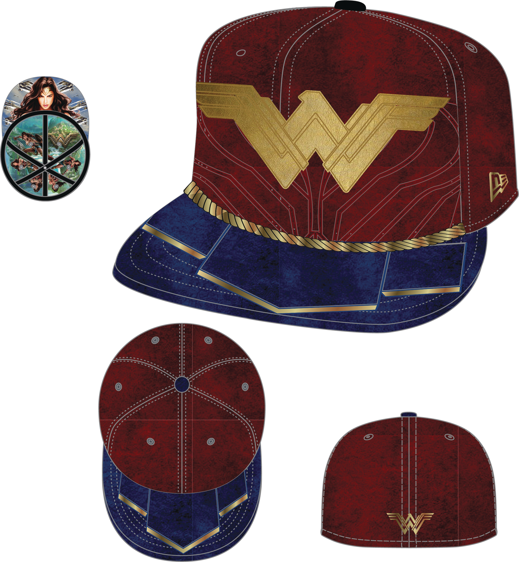 new era wonder woman cap
