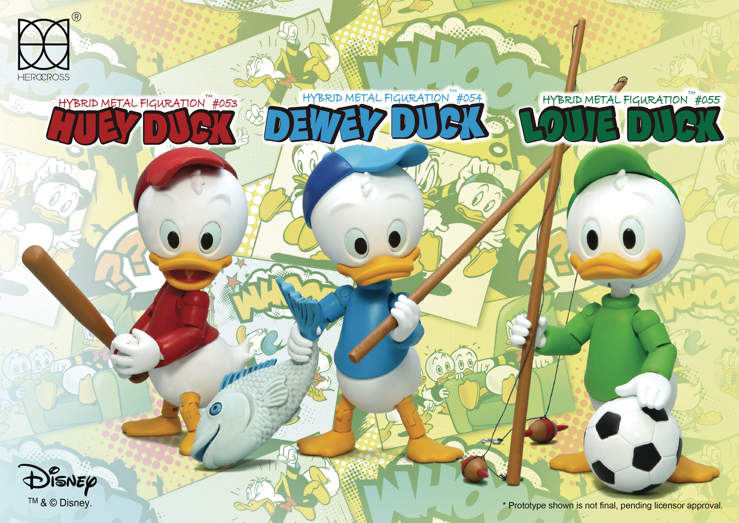 NOV168896 - DISNEY HUEY DEWEY & LOUIE DUCK HMF-308 AF SET - Previews World