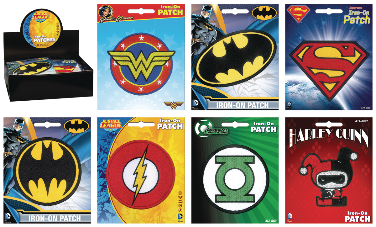 Choose your Character DC Comics Full Color Iron-On Patch Buy more & Save $