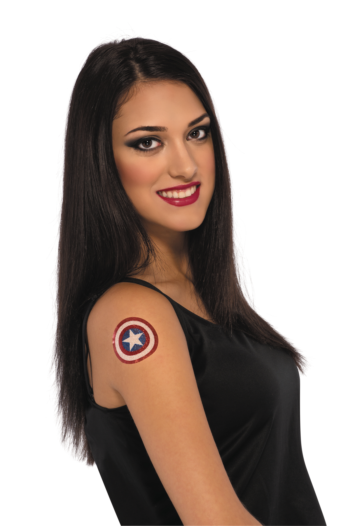 APR173226 - MARVEL HEROES CAPTAIN AMERICA SYMBOL TEMPORARY TATTOO -  Previews World