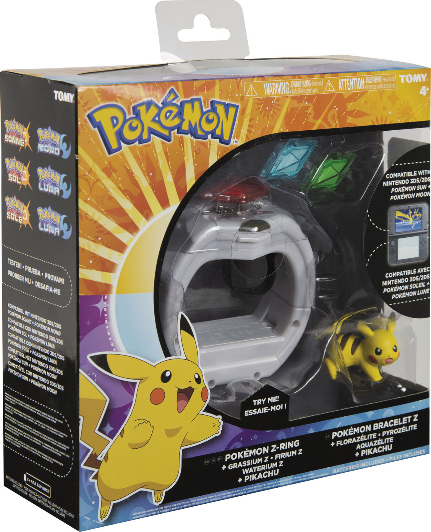 Pokémon Z-RING For Sun & Moon 3DS, How To Use, Z-Move Sets Crystals