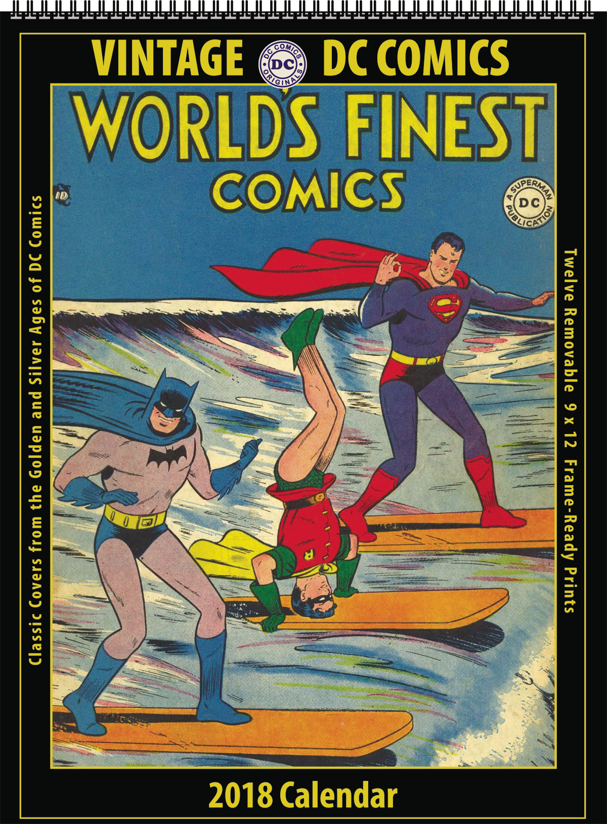 APR172297 VINTAGE DC COMICS 2018 12 MONTH WALL CALENDAR Previews World