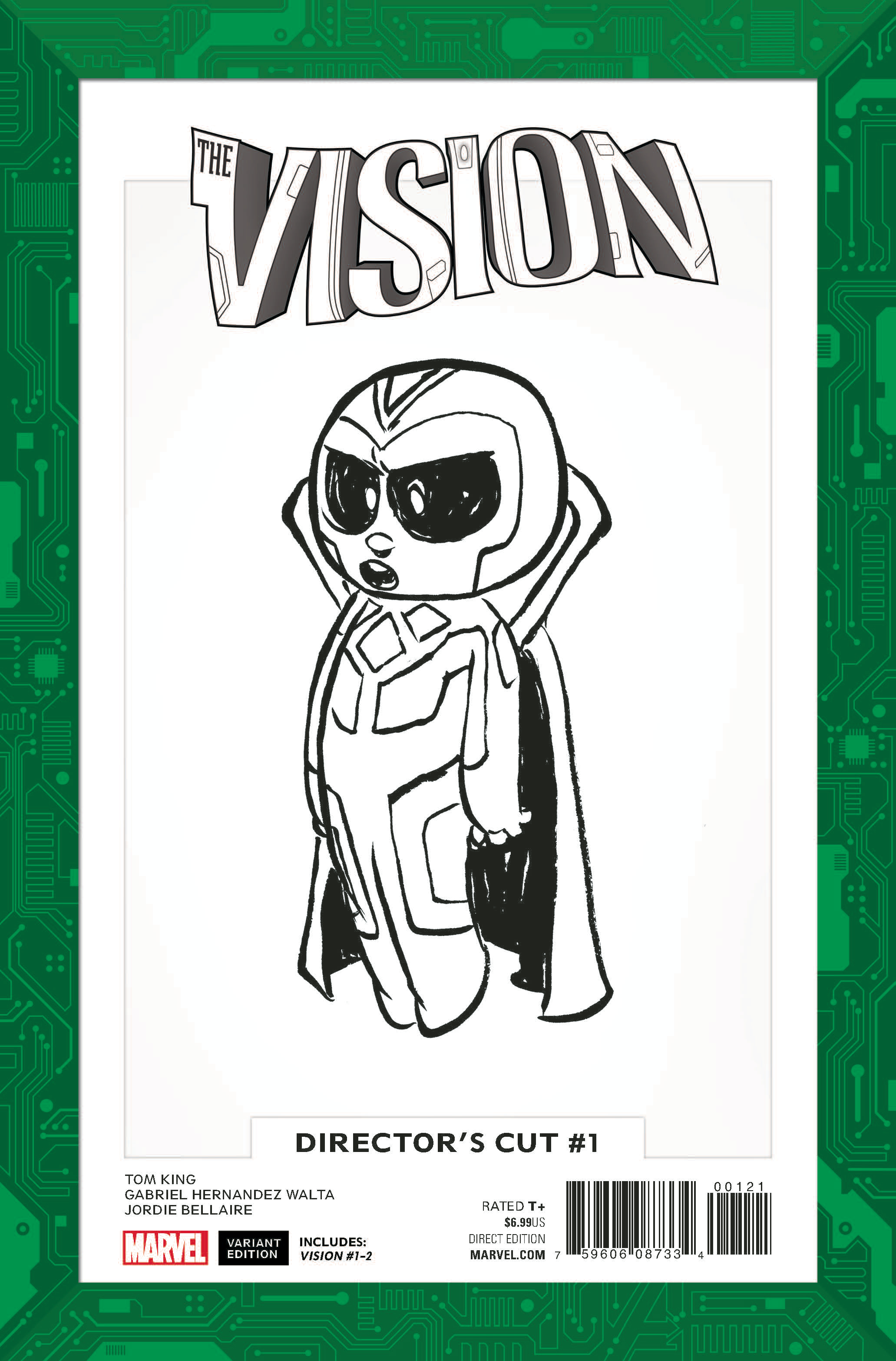 VISION DIRECTORS CUT #1 (OF 6) YOUNG B/W VAR