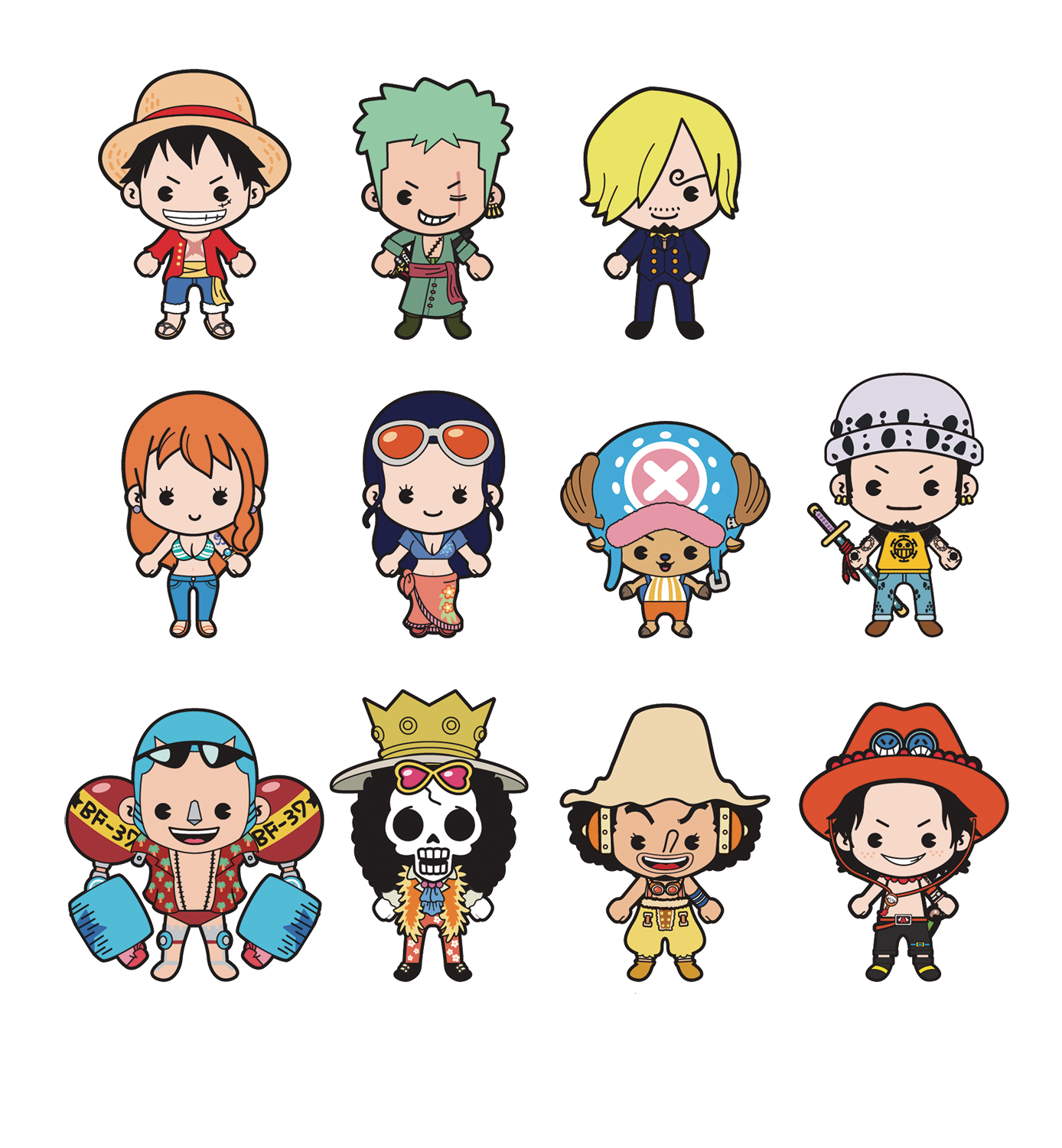 One piece deals figural keyring
