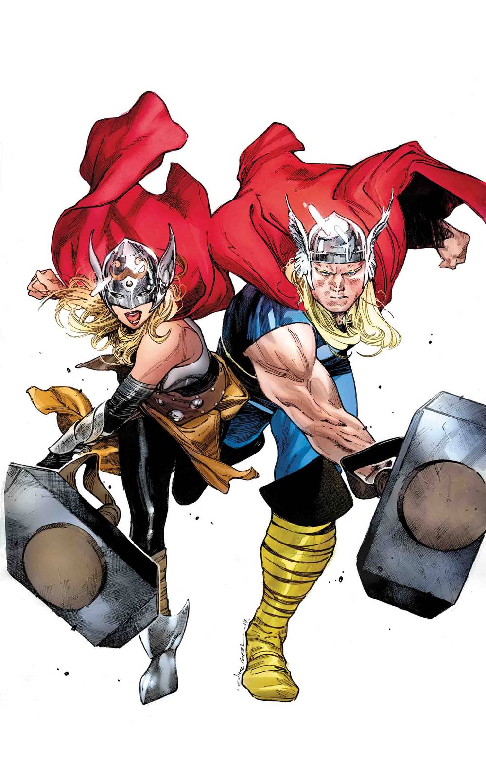 GENERATIONS UNWORTHY THOR & MIGHTY THOR BY COIPEL POSTER