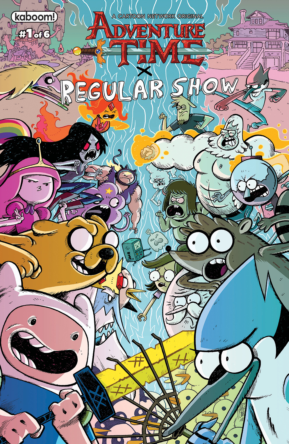 Adventure time regular show comic