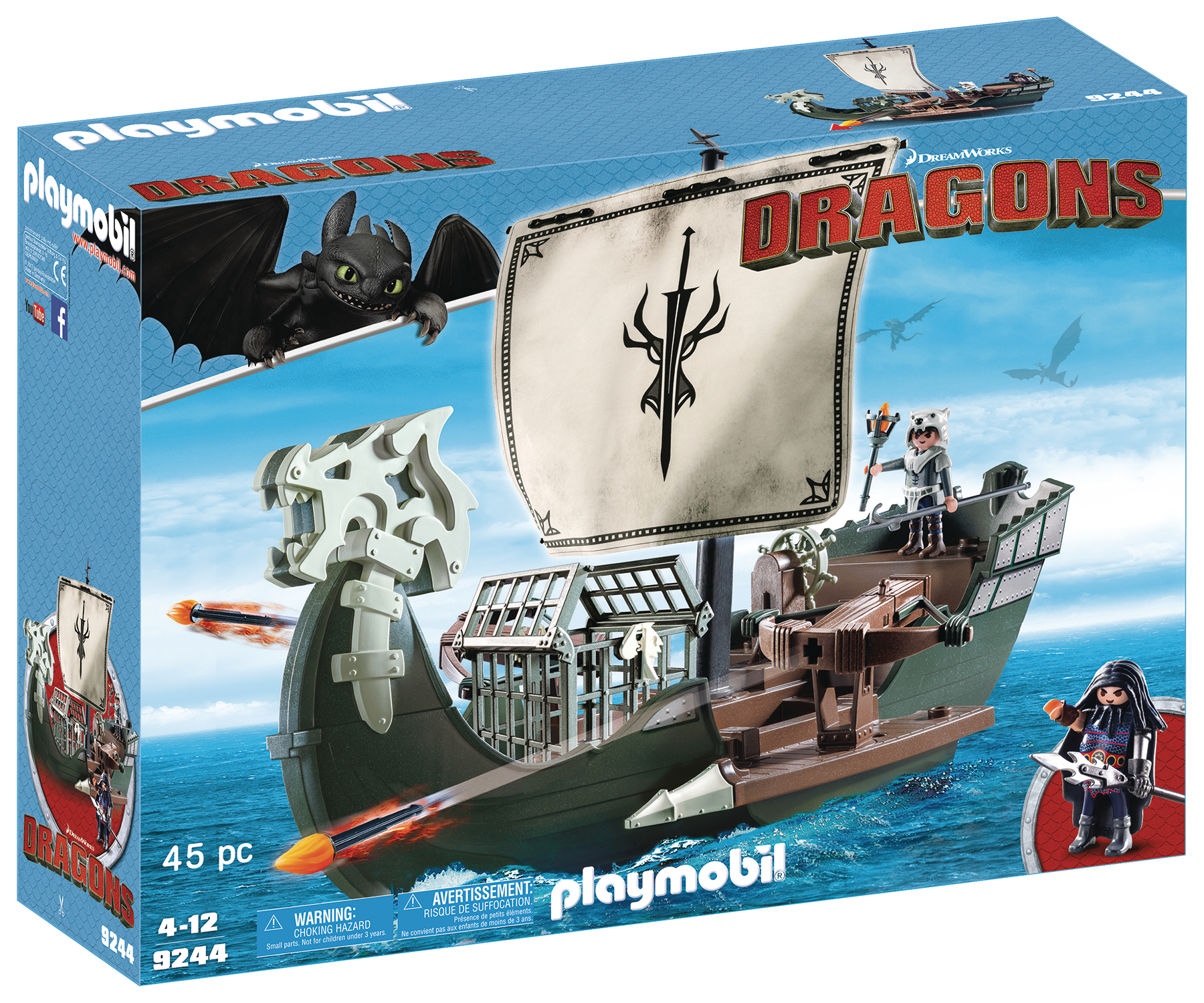 JUN172854 PLAYMOBIL HTTYD DRAGOS SHIP PLAY SET MAR178008