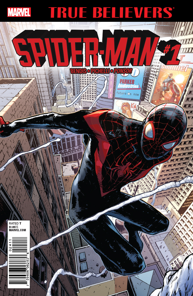 MAR178046 - TRUE BELIEVERS MILES MORALES SPIDER-MAN #1 - Previews World