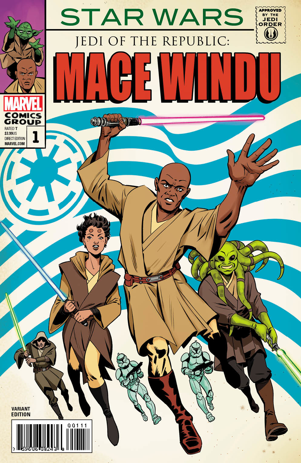 5 Star Wars comic SET #1 2 3 4 5 Marvel 1st MACE WINDU Jedi of the Republic