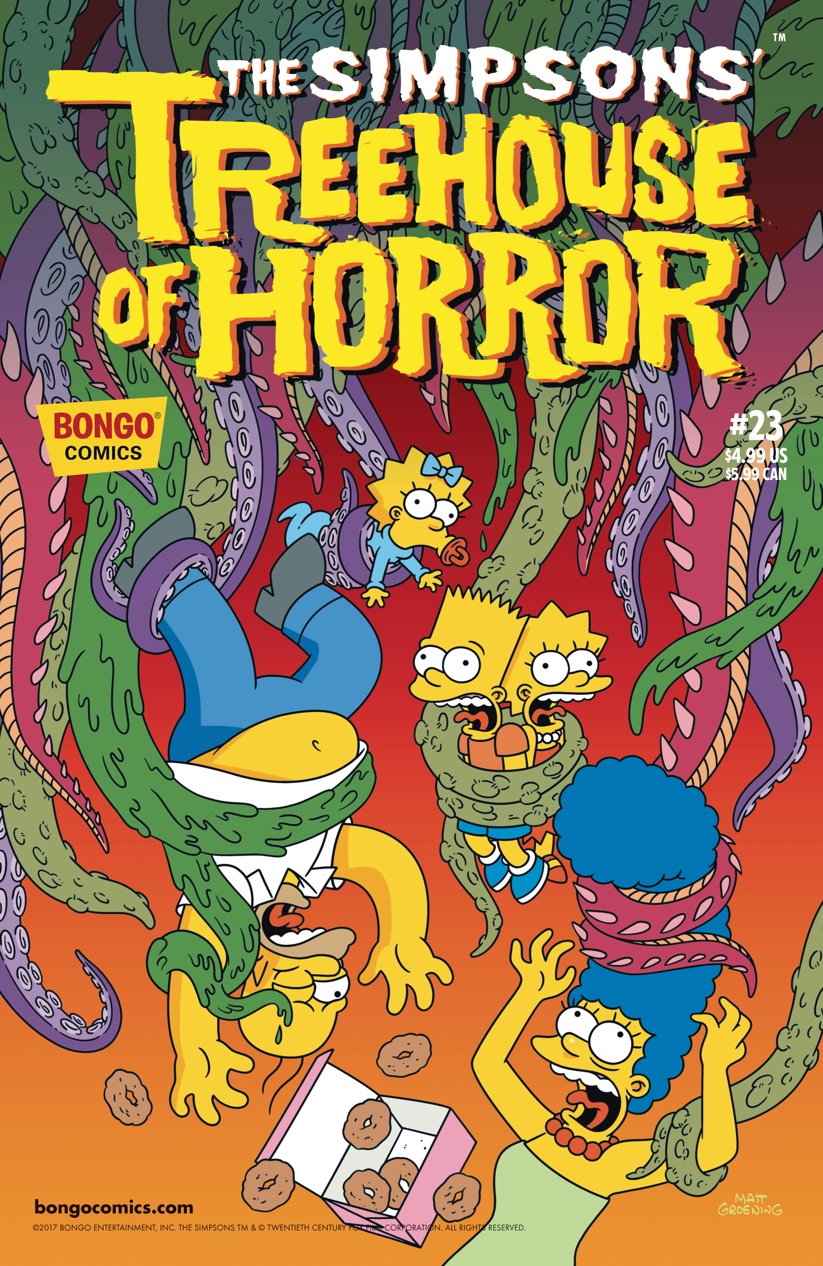Simpsons treehouse of horror comics