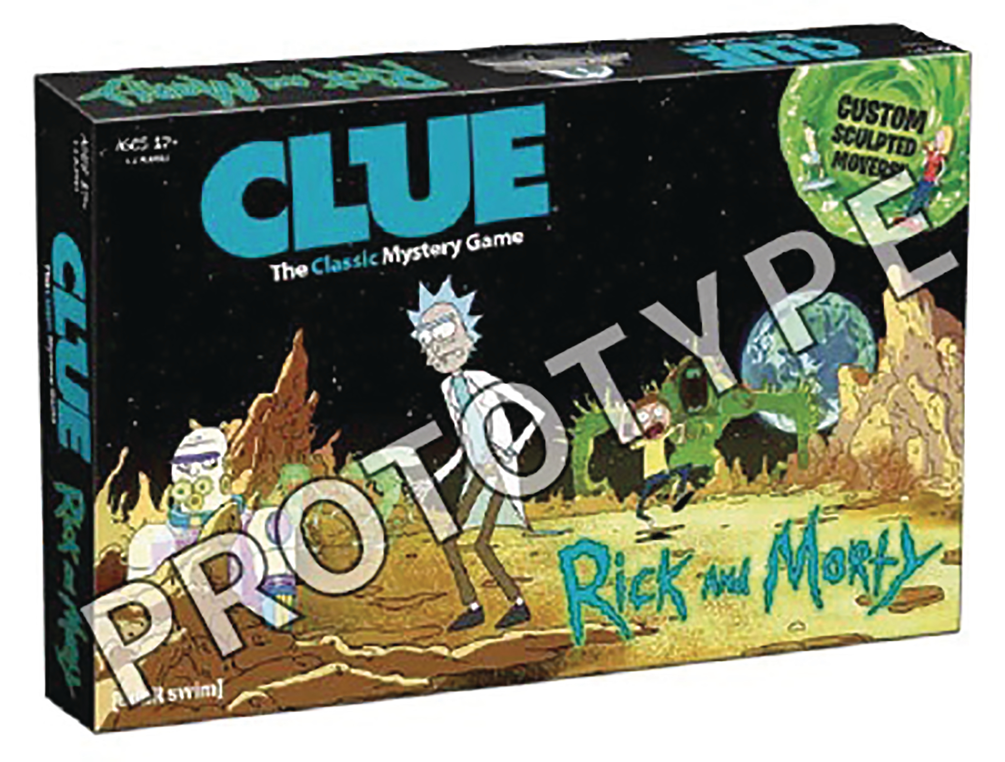 CLUE RICK AND MORTY BACK IN BLACKOUT BOARD GAME