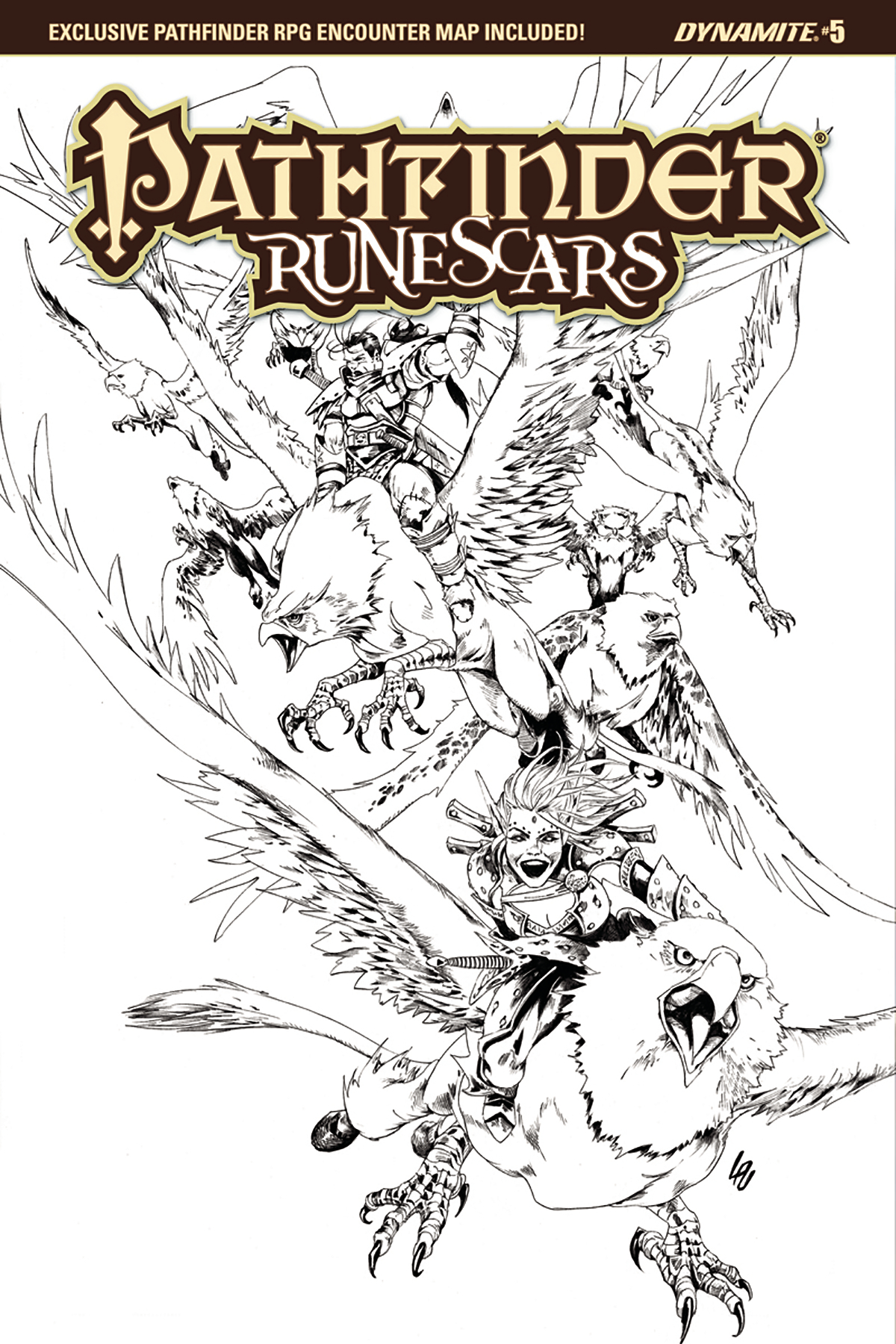 JUL171782 - PATHFINDER RUNESCARS #5 (OF 5) CVR D 10 COPY B&W INCV