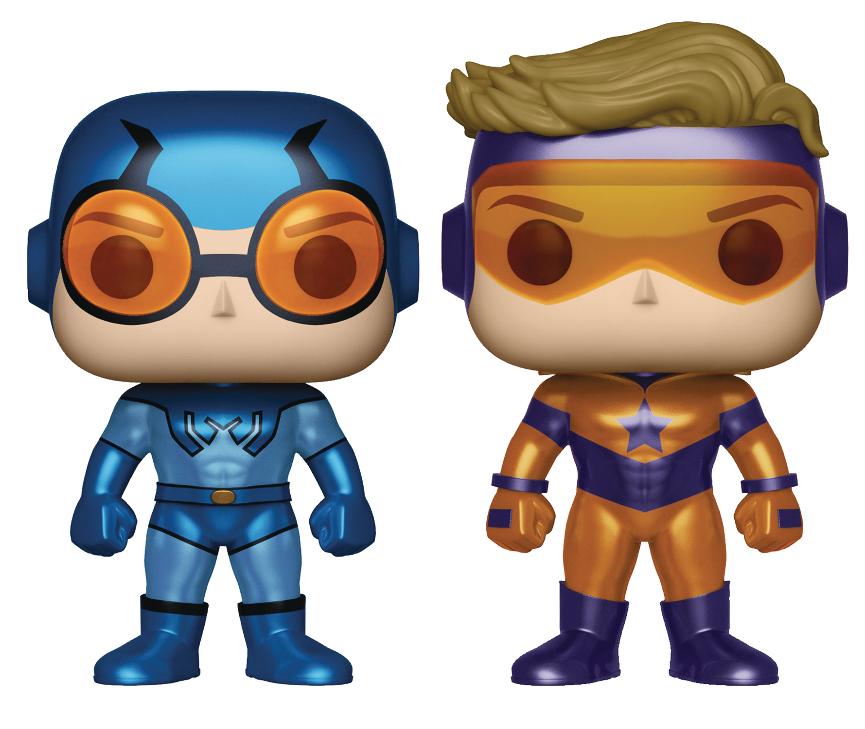 POP HEROES BOOSTER GOLD & BLUE BEETLE PX VIN FIG METALLIC 2P