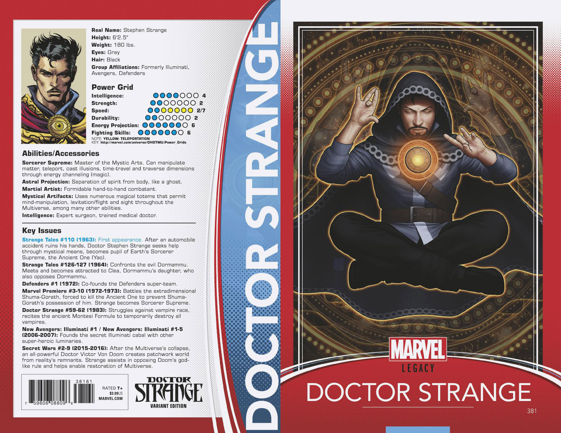Marvel Team-Up TCG CCG Classic Played Strange Sorcerer Supreme VS System: Dr