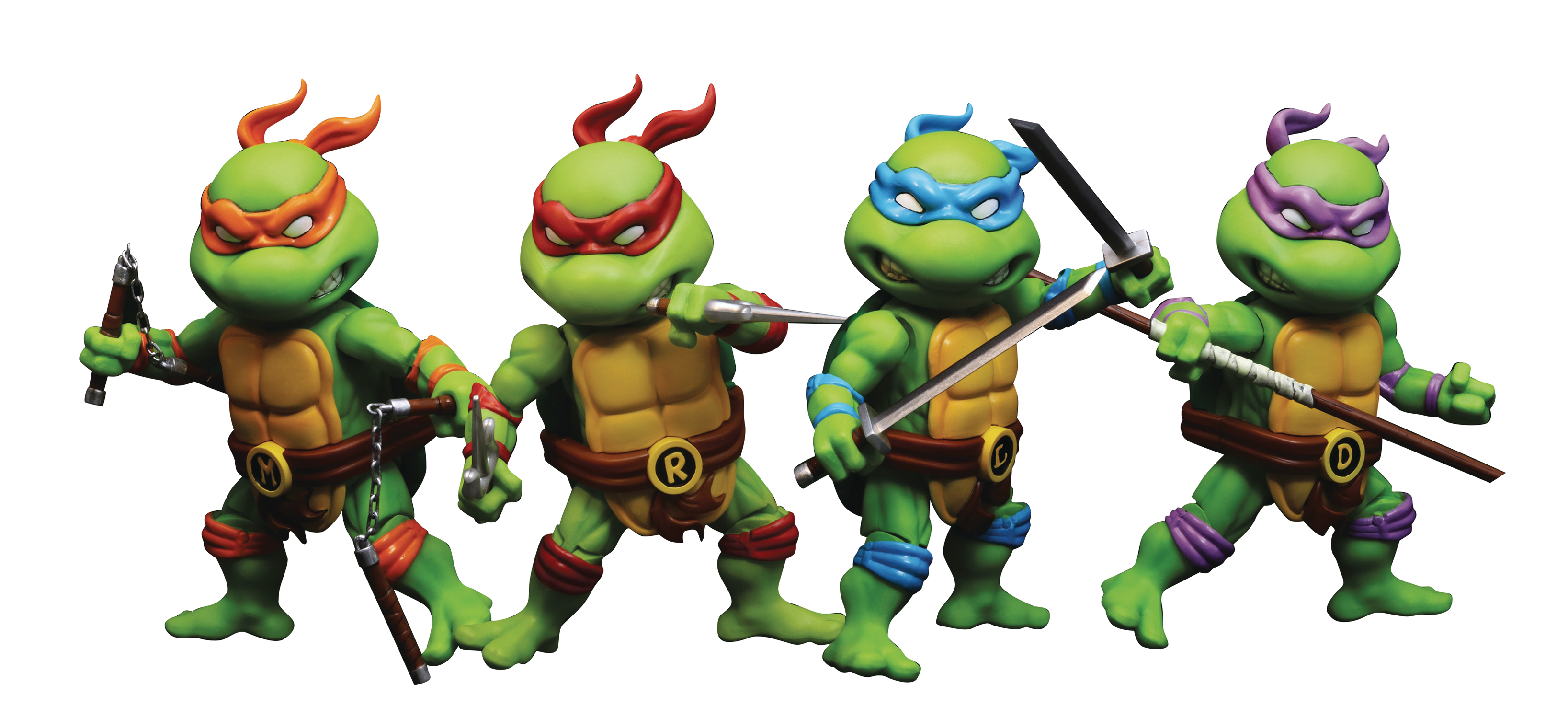 Teenage Mutant Ninja Turtles 4pk Cartoon Action Figures