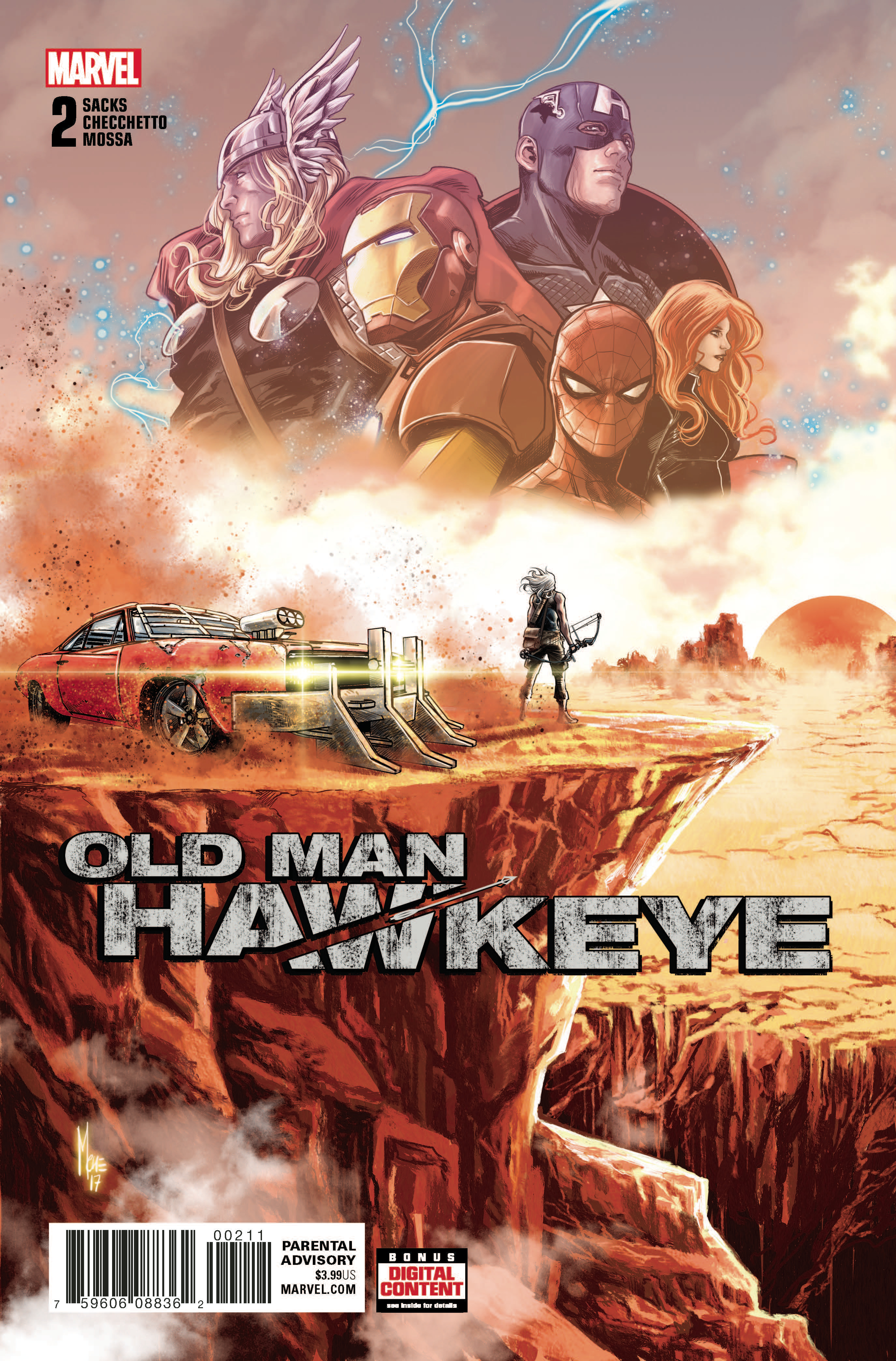 Old Man Hawkeye #3C Checchetto Variant 2nd Printing FN 2018 Stock Image