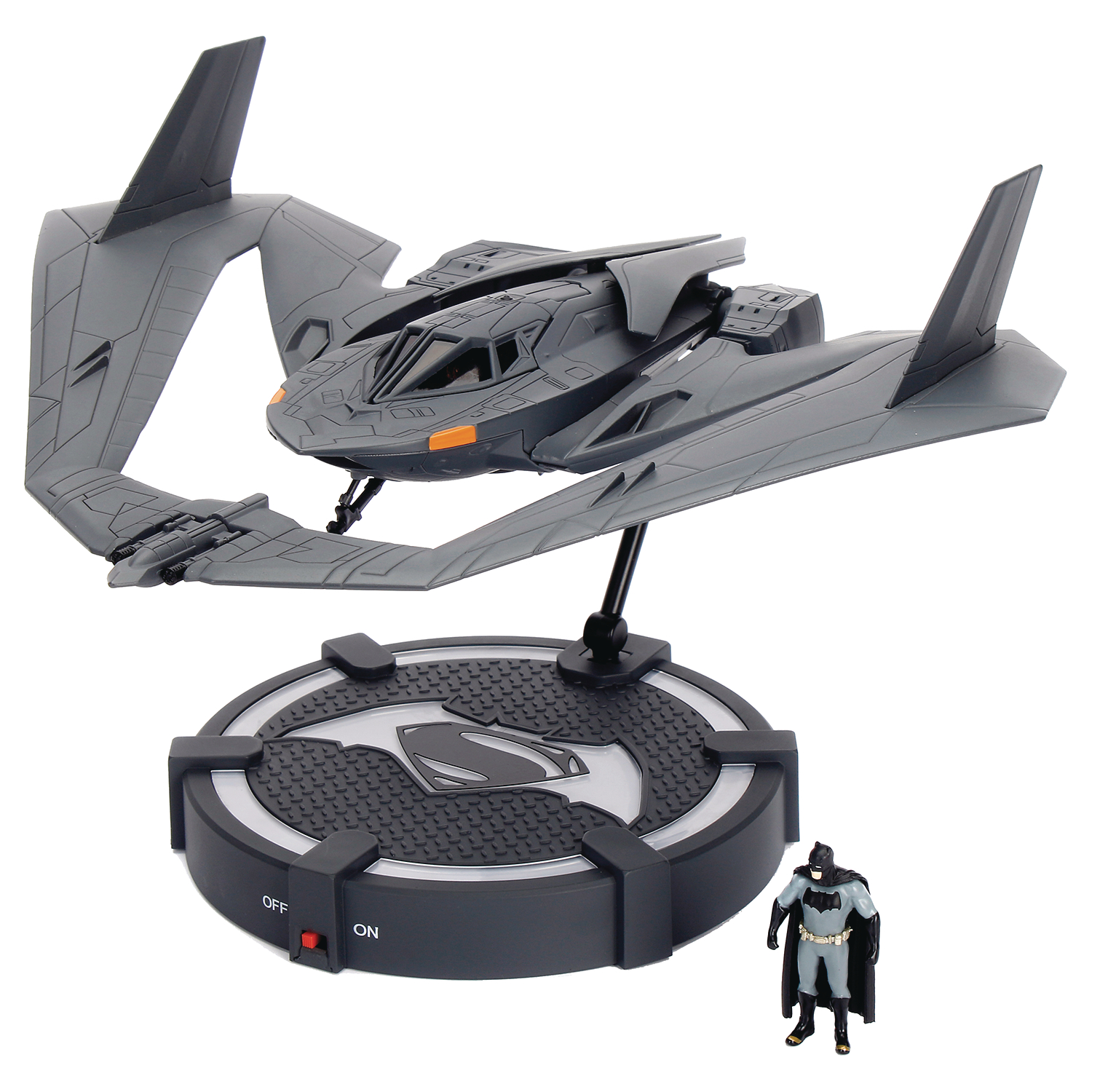 SEP178808 - METALS BVS BATWING W/FIG VEHICLE - Previews World