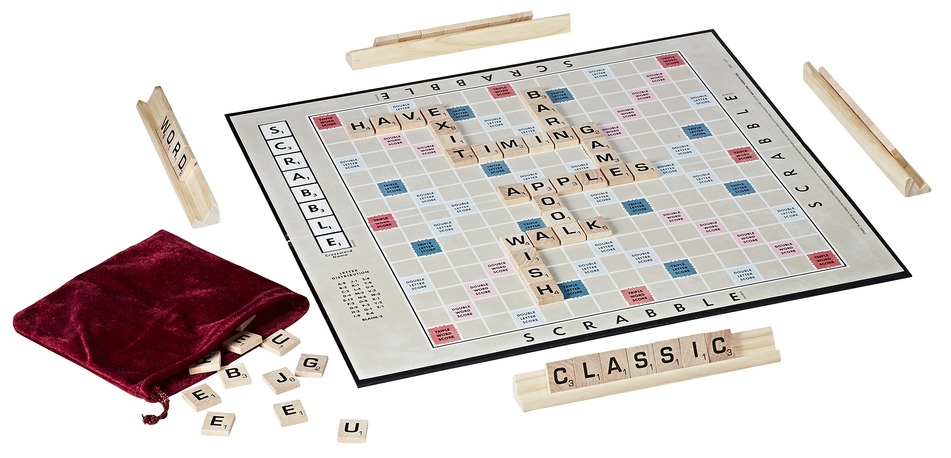 Scrabble Crossword Game Retro Series 1949 Edition Hasbro B2850 for sale online 
