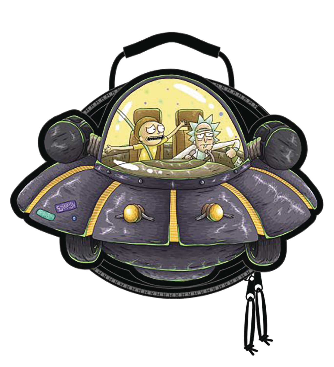 DEC178196 - RICK AND MORTY SPACESHIP DIE CUT LUNCH BOX - Previews World