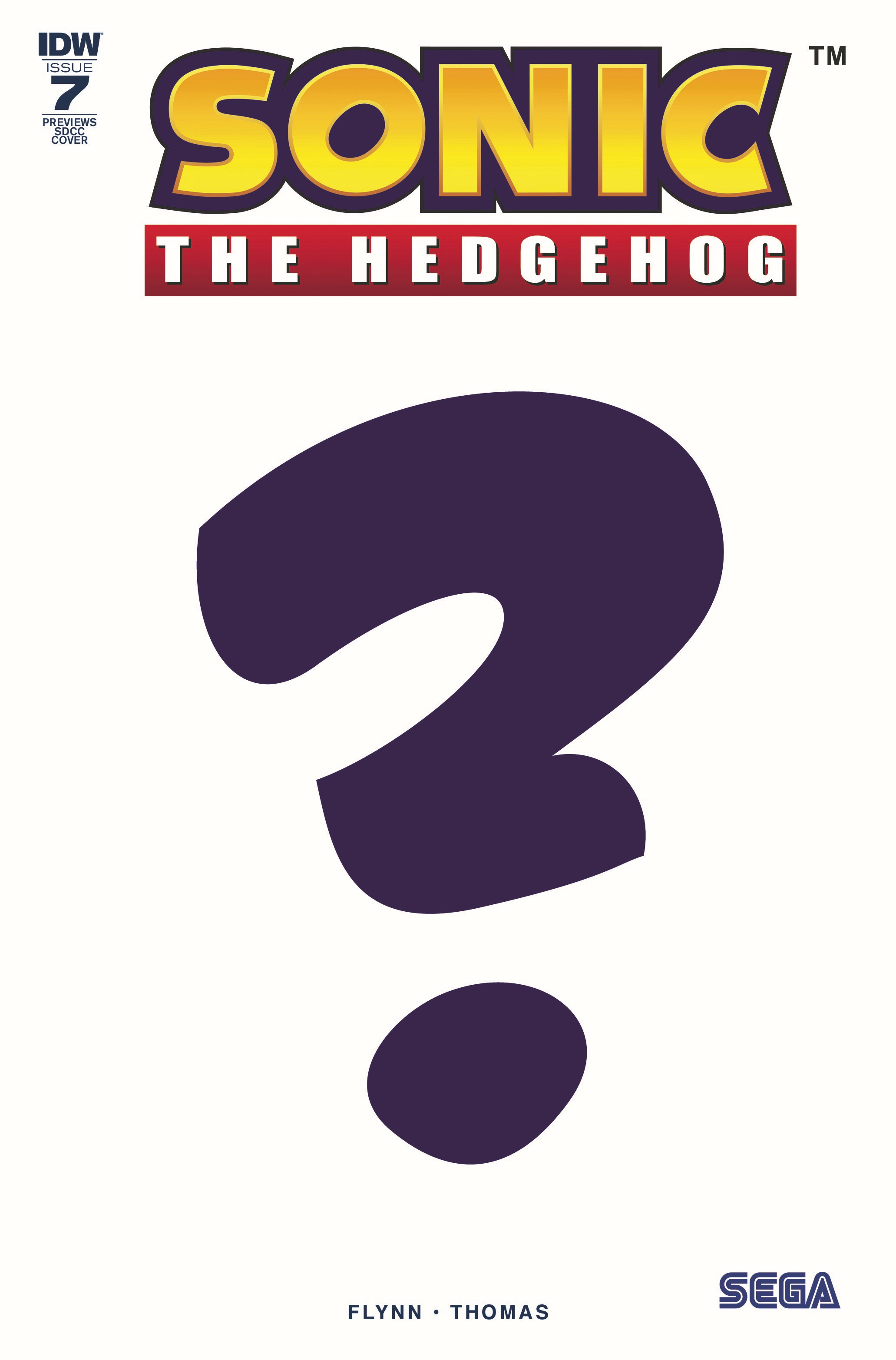 SDCC 2018 SONIC THE HEDGEHOG #7 EX FOIL CVR