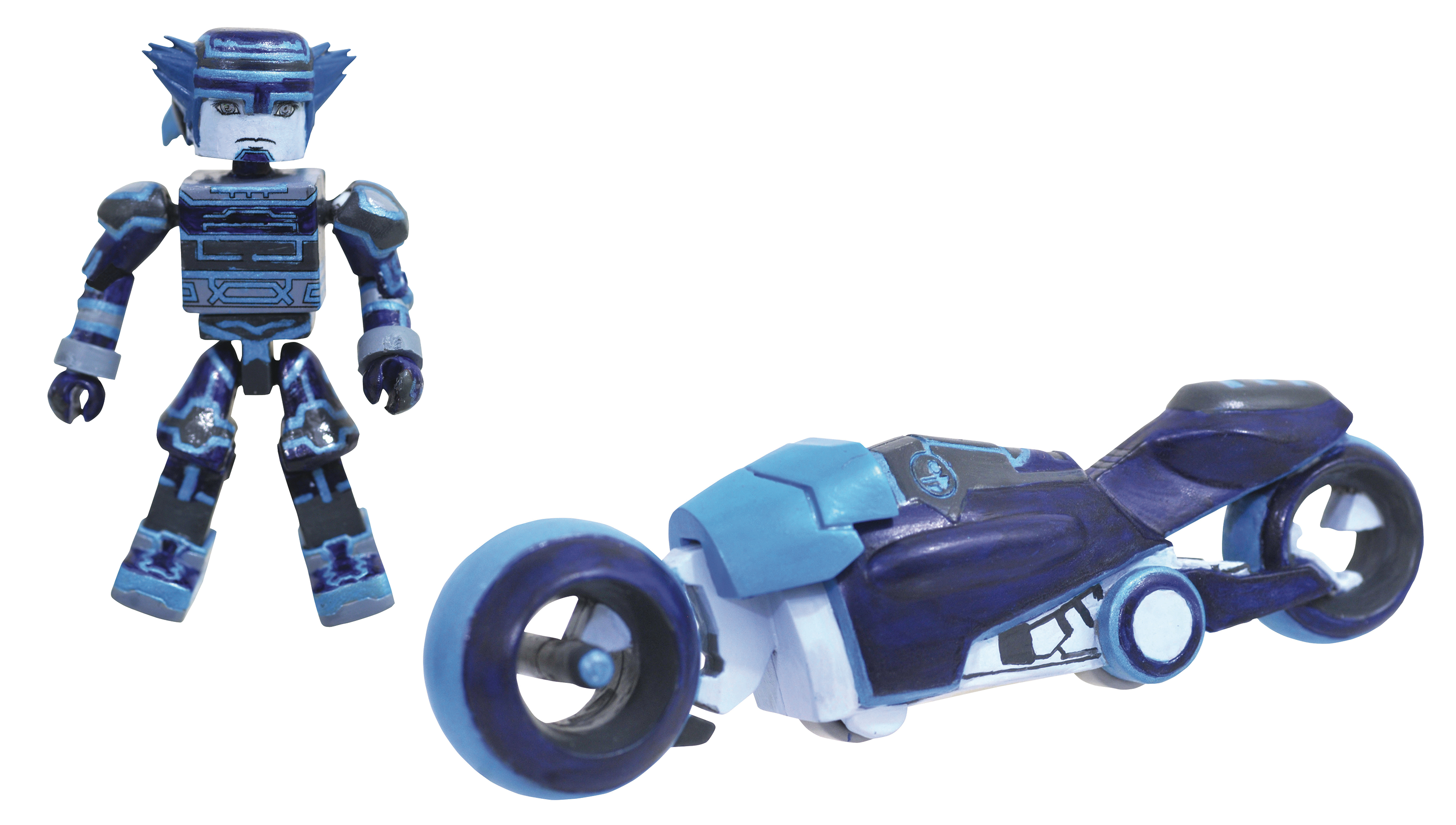 JUN182320 - KINGDOM HEARTS TRON LIGHTCYCLE DLX MINIMATES SET