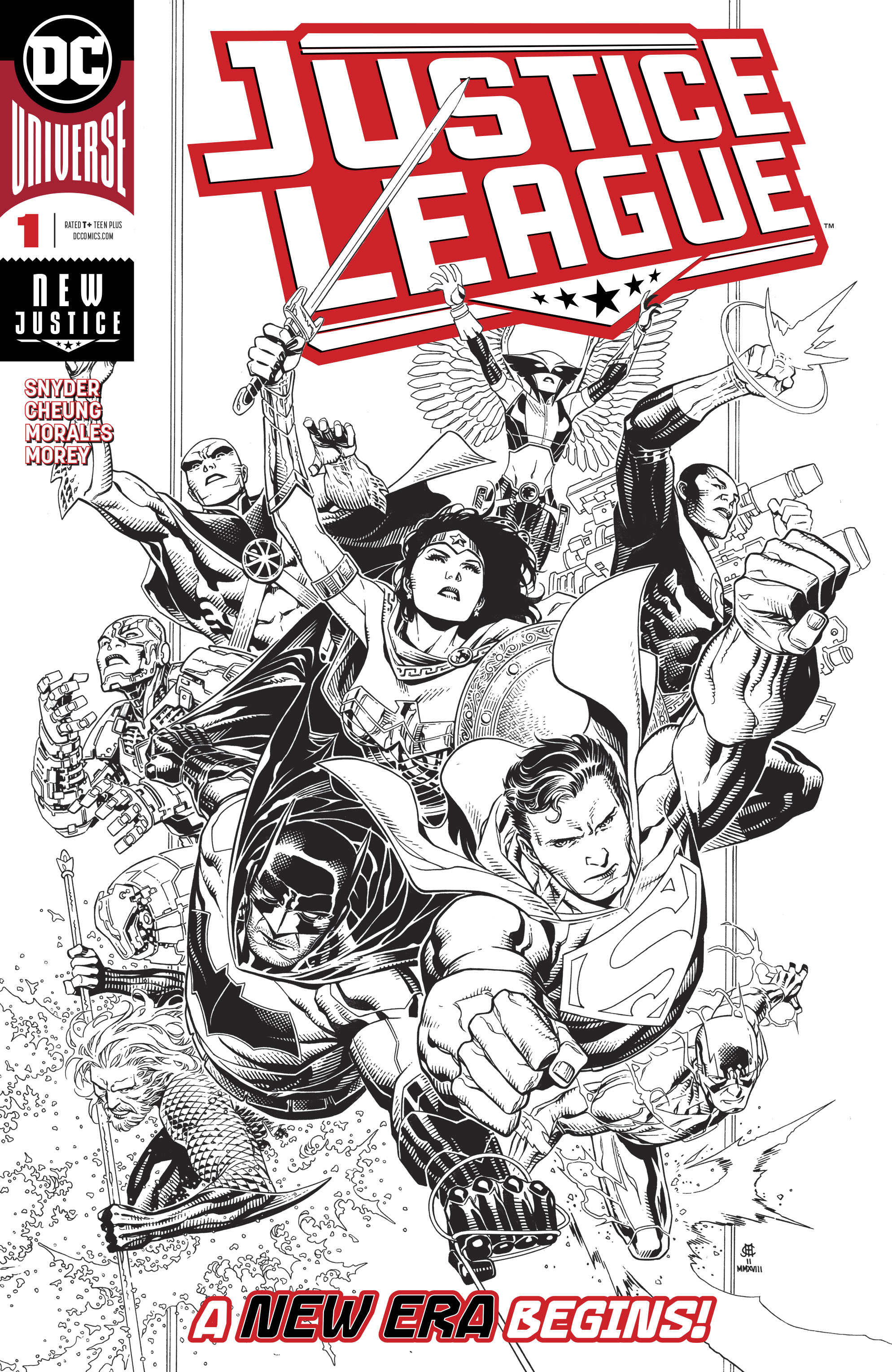 JUSTICE LEAGUE #1 JIM CHEUNG INKS ONLY VAR ED