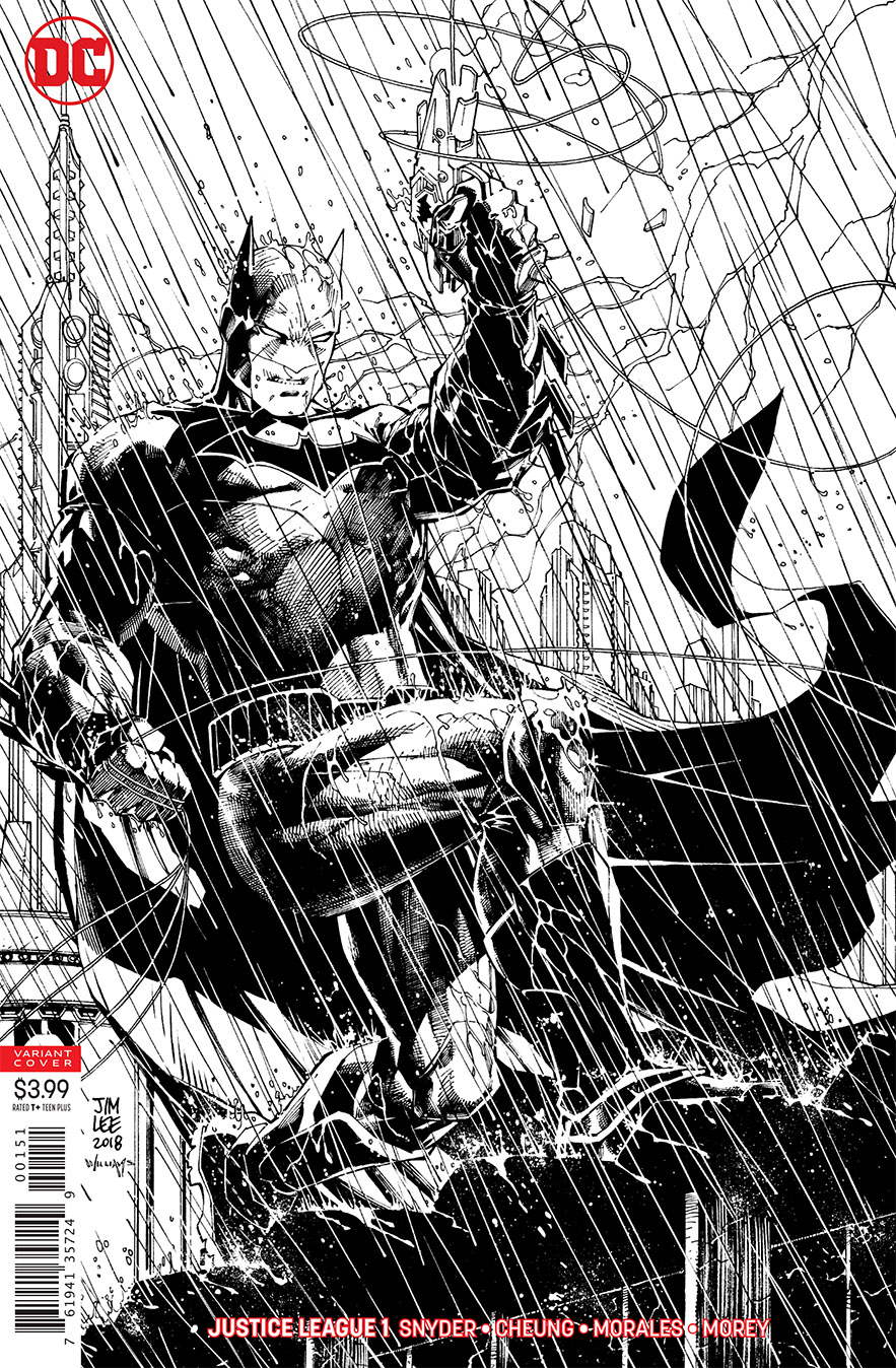 MAR188830 - JUSTICE LEAGUE #1 JIM LEE INKS ONLY VAR ED - Previews