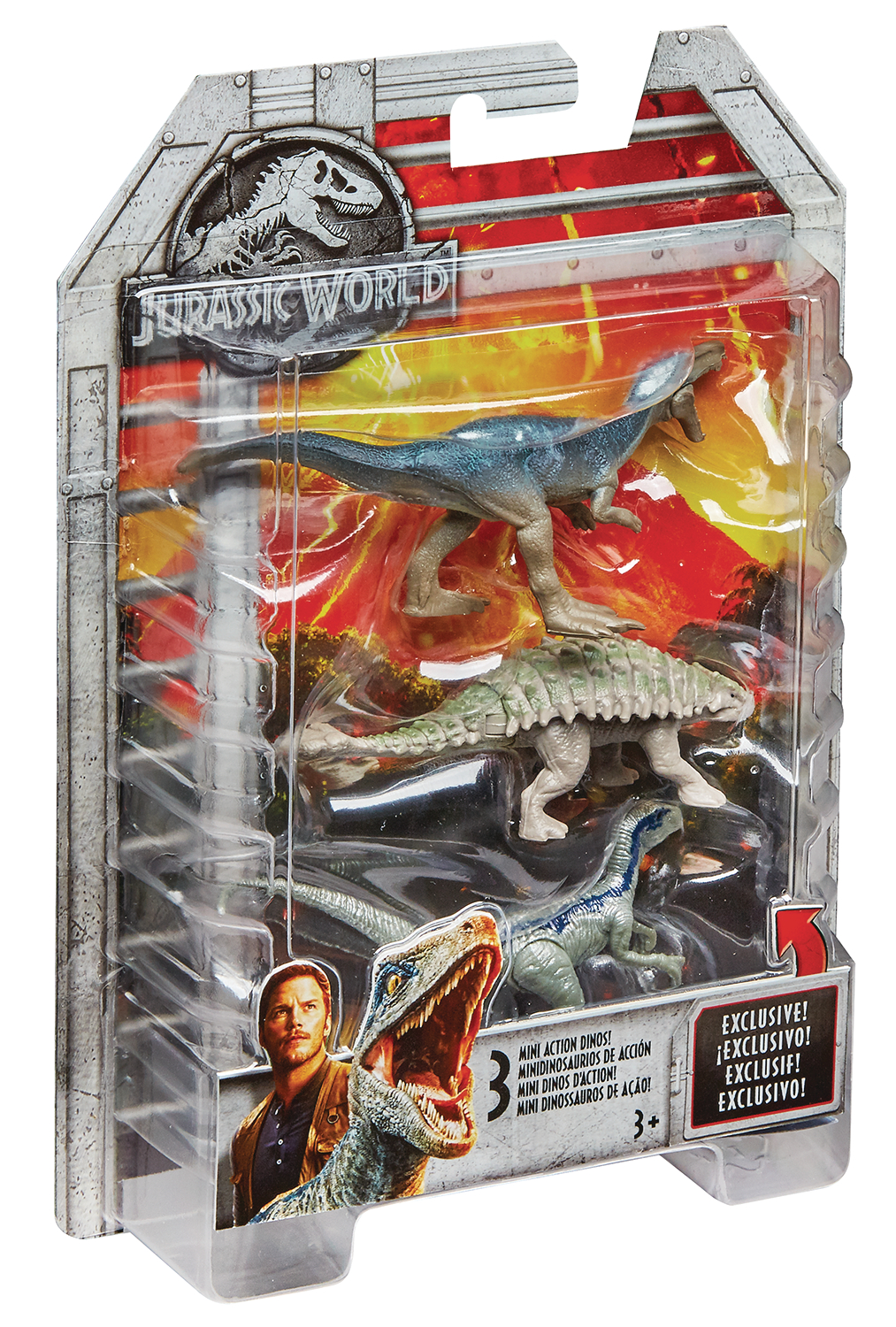 jurassic world mini dino 3 pack
