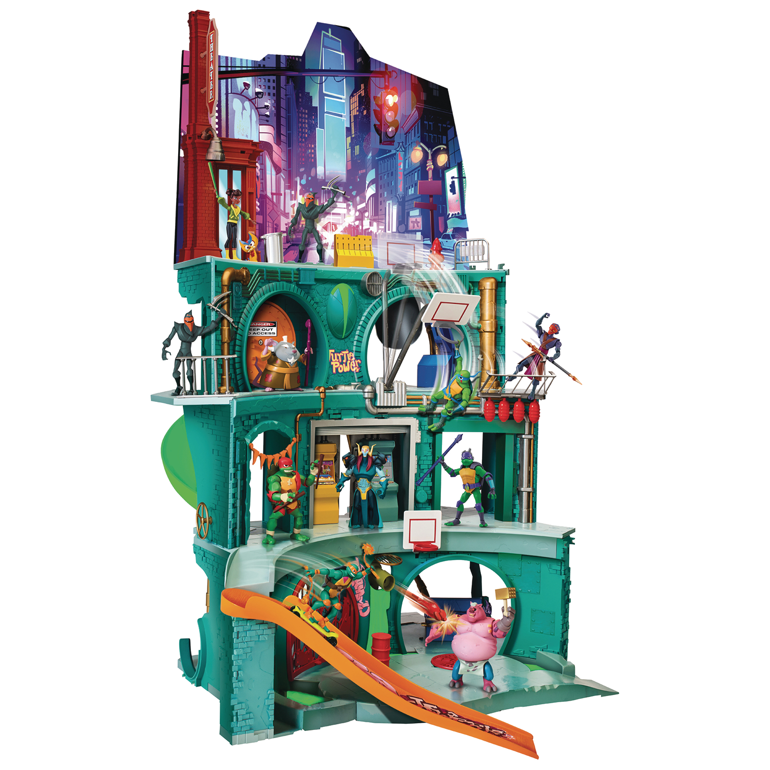 rise of the tmnt epic sewer lair playset