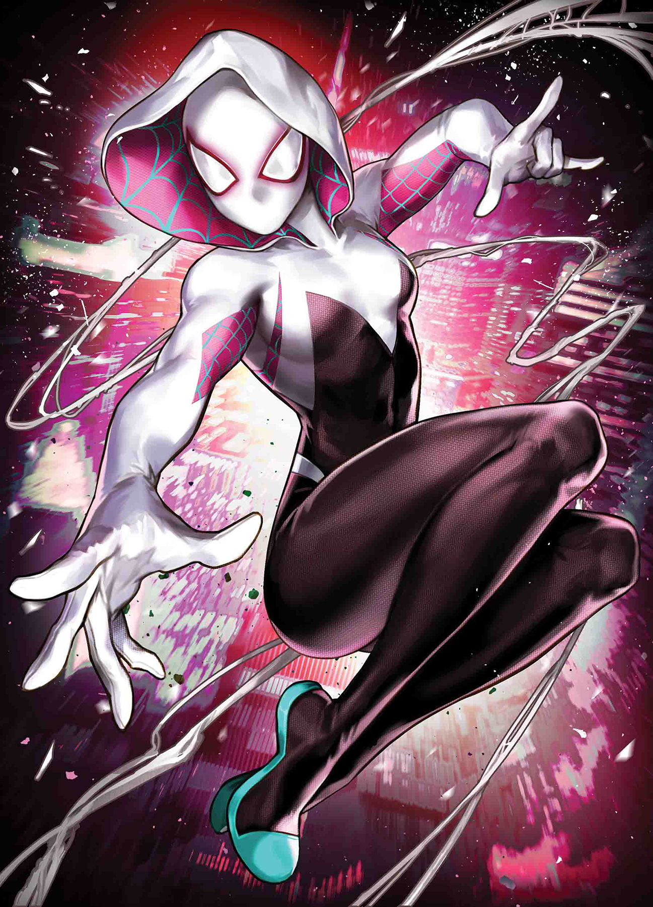 Spider-gwen ghost spider #1 sujin jo marvel battle lines var.