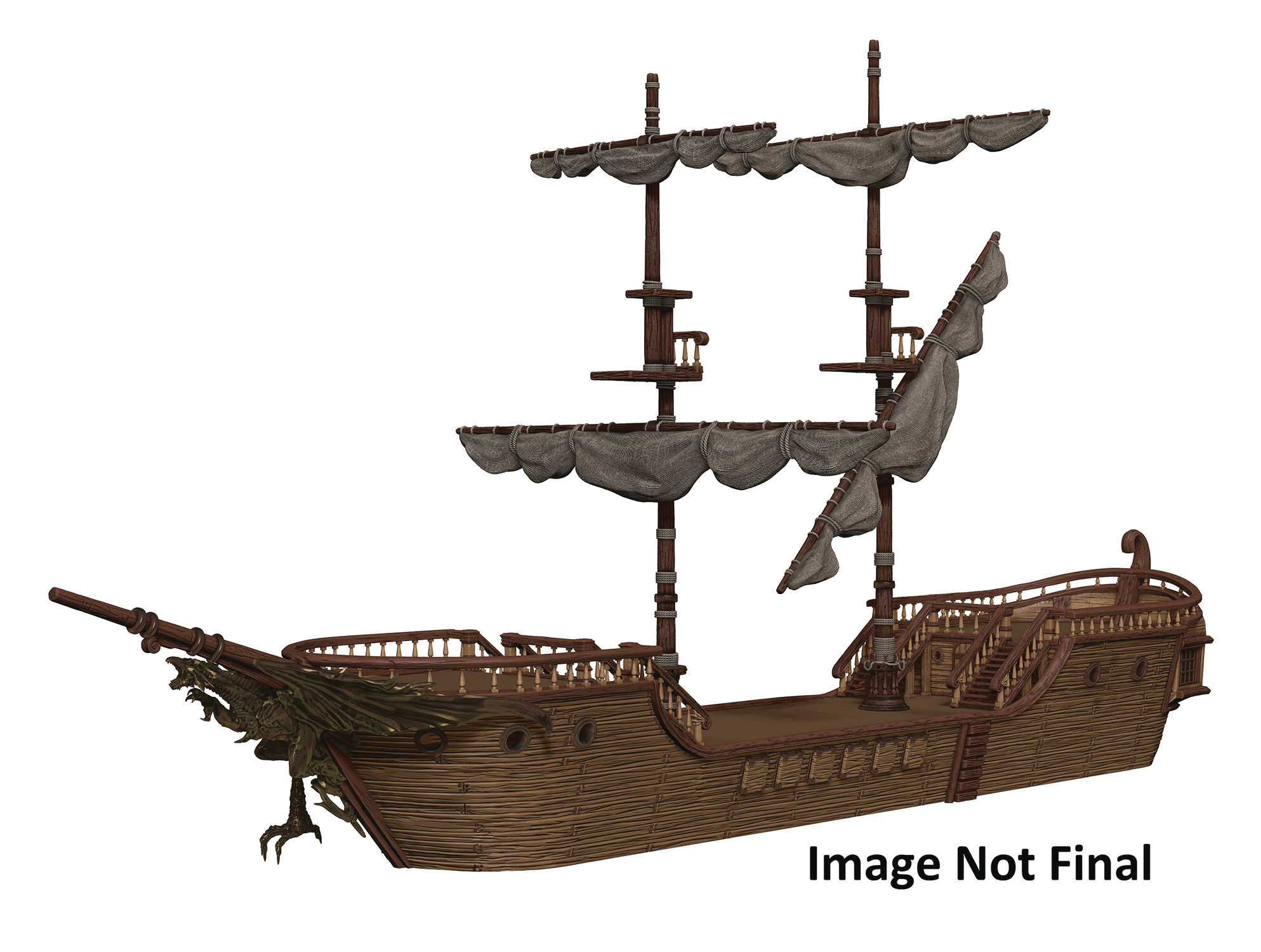 Wizkids Dungeons & Dragons Miniatures Falling Star Sailing Ship 