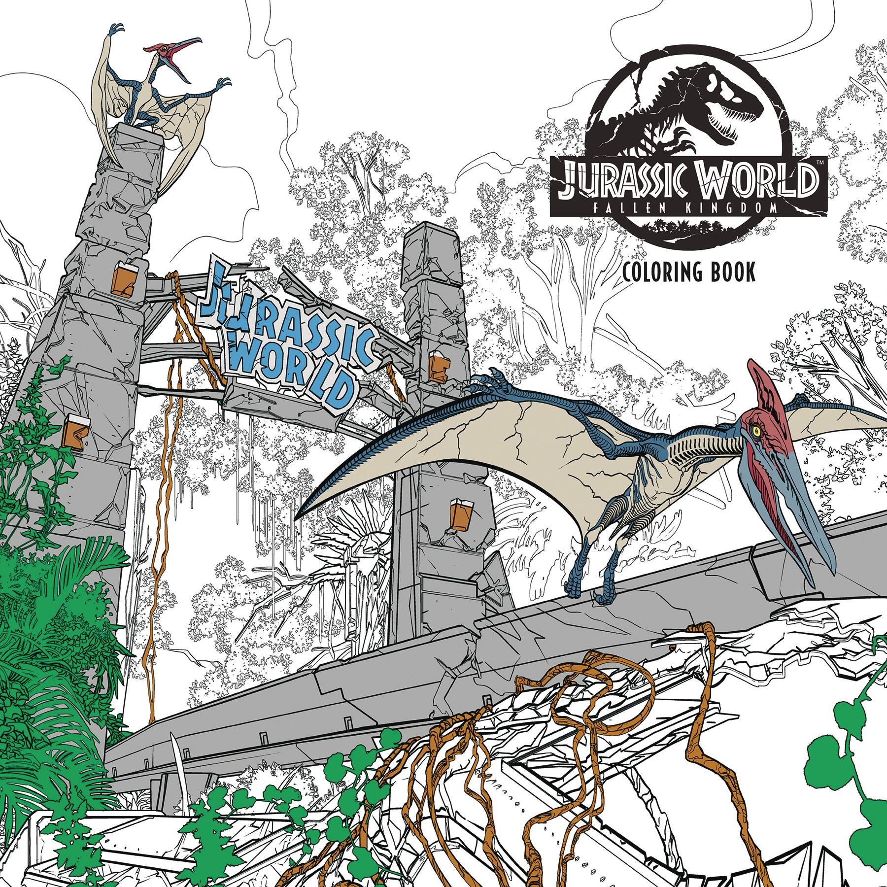 Nov Jurassic World Fallen Kingdom Coloring Book Tp Previews World