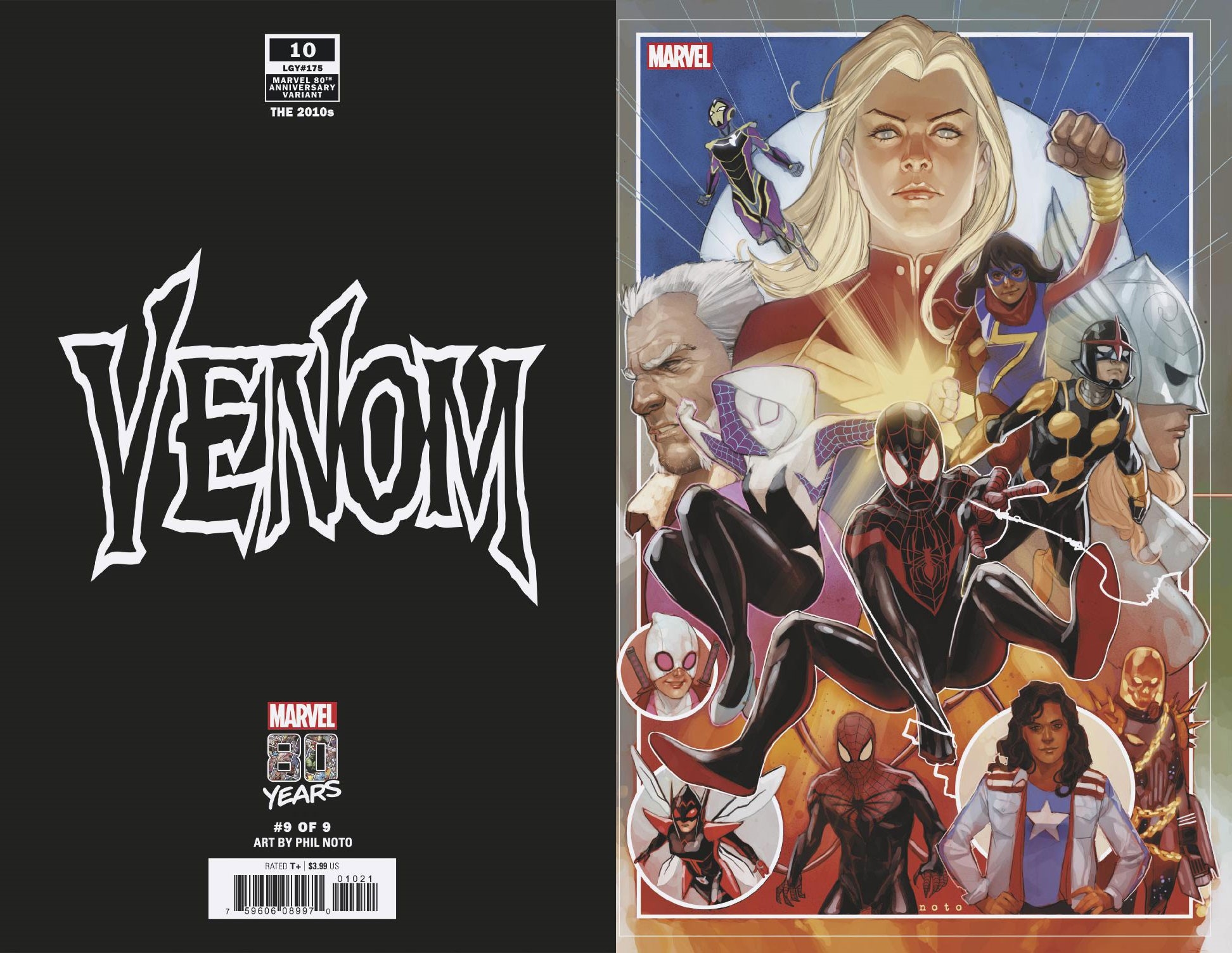 VENOM #10 NOTO MARVEL 80TH VAR