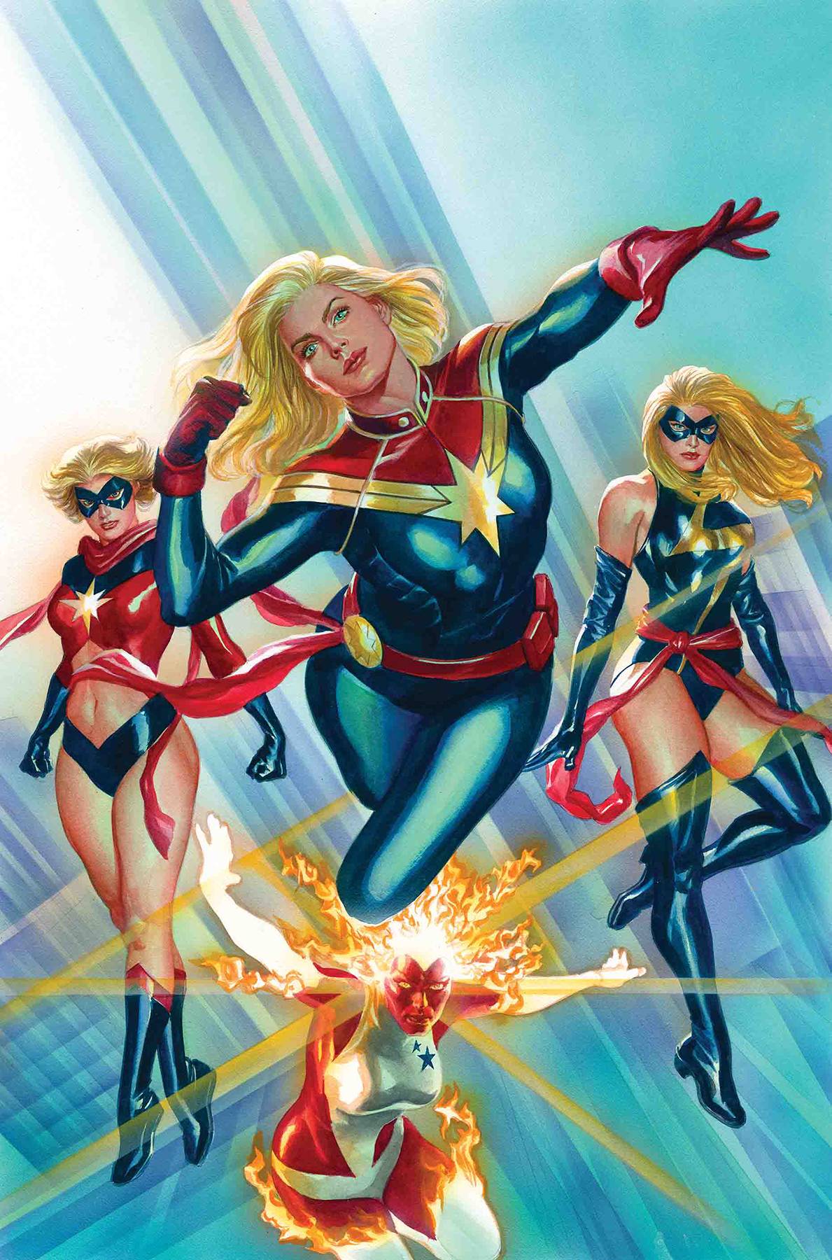 CAPTAIN MARVEL #1 BY ALEX ROSS POSTER