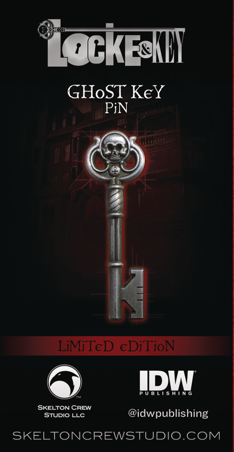AUG189015 LOCKE & KEY GHOST KEY LIMITED EDITION ENAMEL PIN Previews