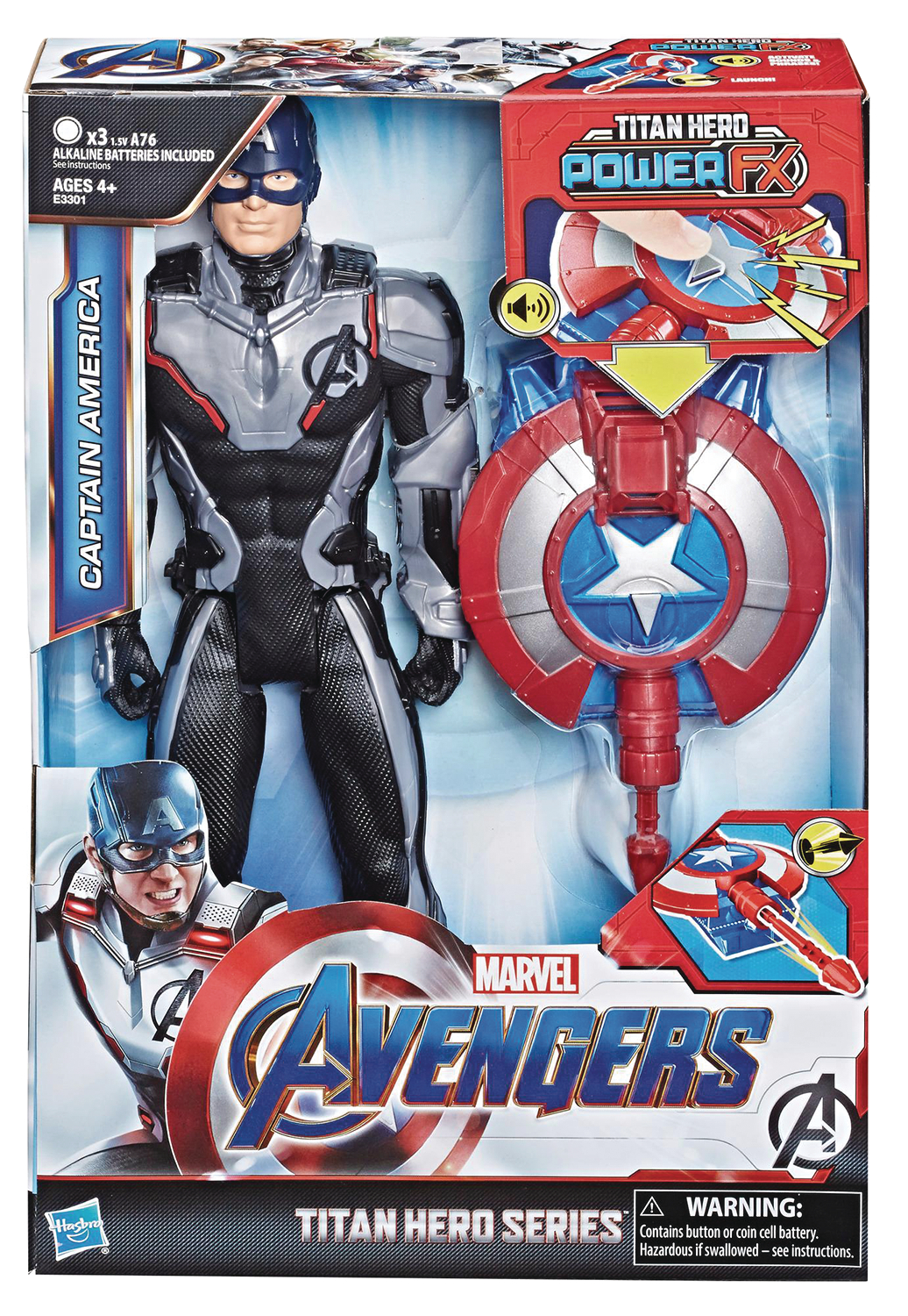 AVENGERS 12IN TITAN HERO POWER FX CAP AMERICA VER2 AF CS (NE