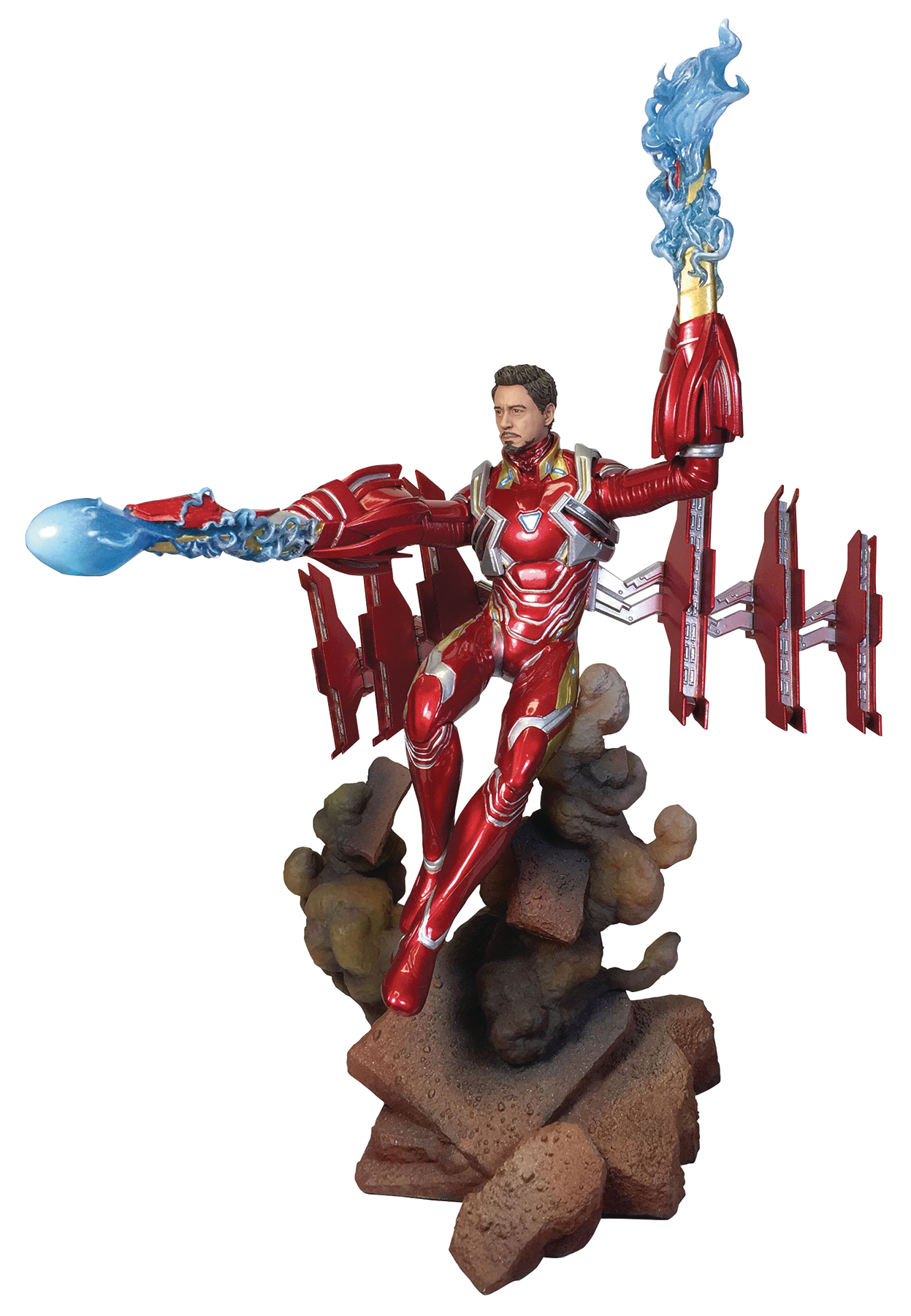 MARVEL GALLERY AVENGERS 3 UNMASKED IRON MAN MK50 DLX PVC FIG