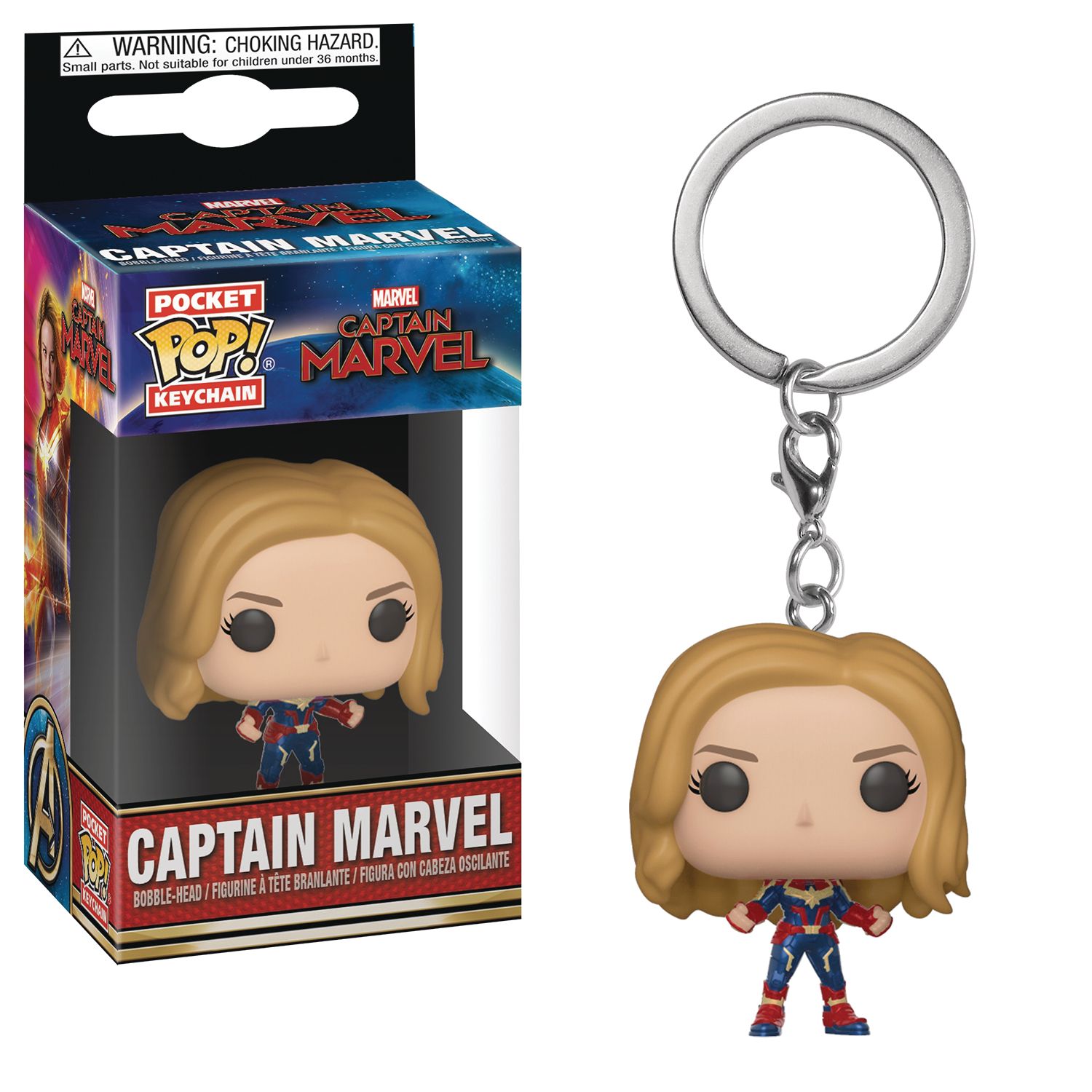 POCKET POP MARVEL CAPTAIN MARVEL CAPT MARVEL FIG KEYCHAIN (C