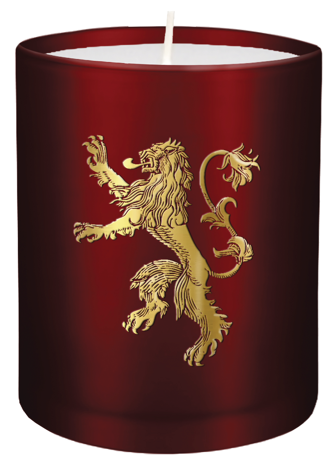 NOV188470 GAME OF THRONES LANNISTER GLASS CANDLE Previews World