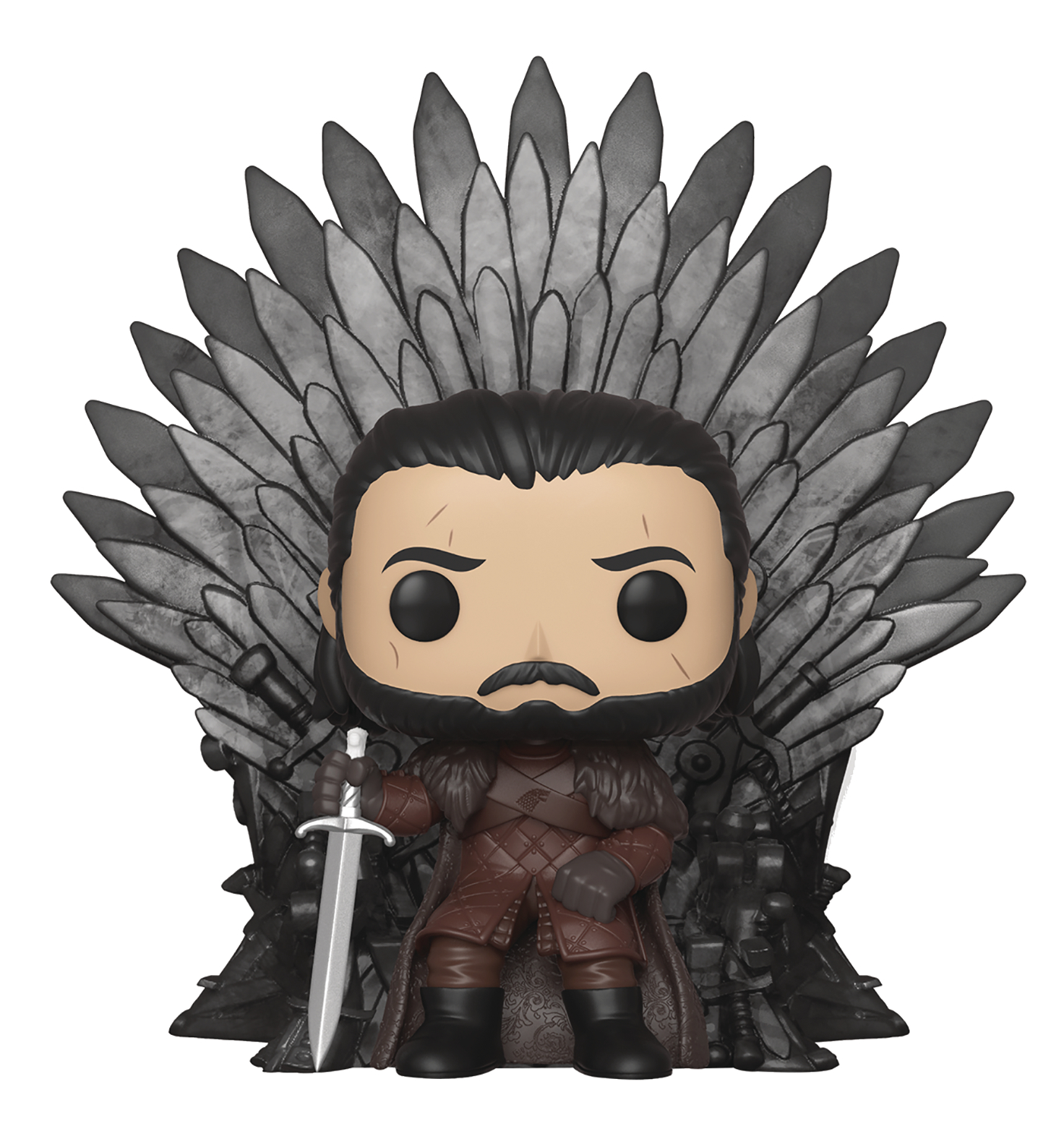 POP DELUXE GAME OF THRONES JON SNOW ON IRON THRONE VIN FIG (